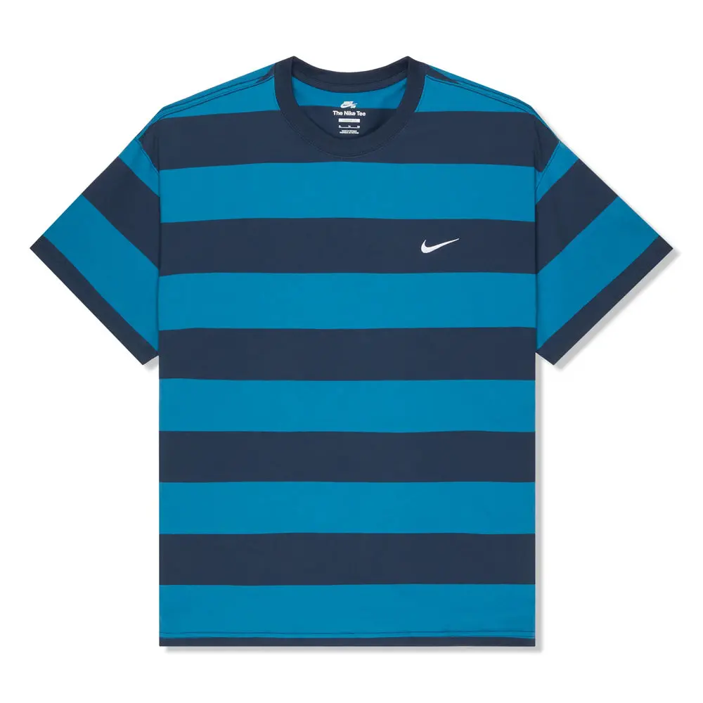Nike Sb Striped Skate Tee Midnight Navy/Industrial Blue 1