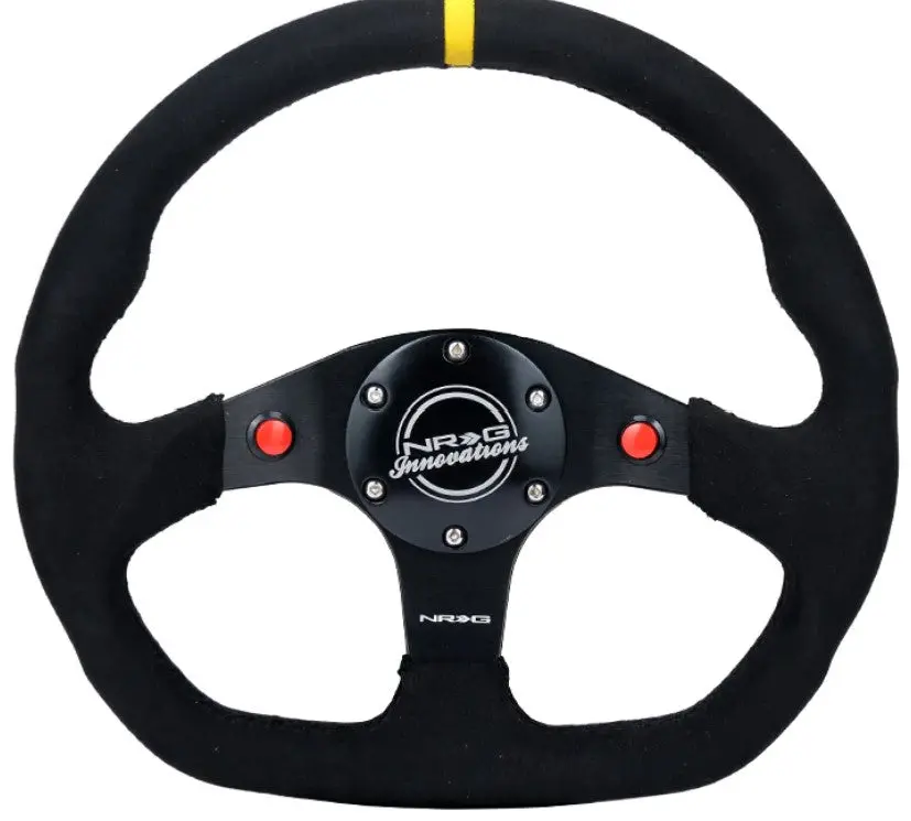 Nrg Innovations 320Mm Flat Bottom Steering Wheel Alcantara 1