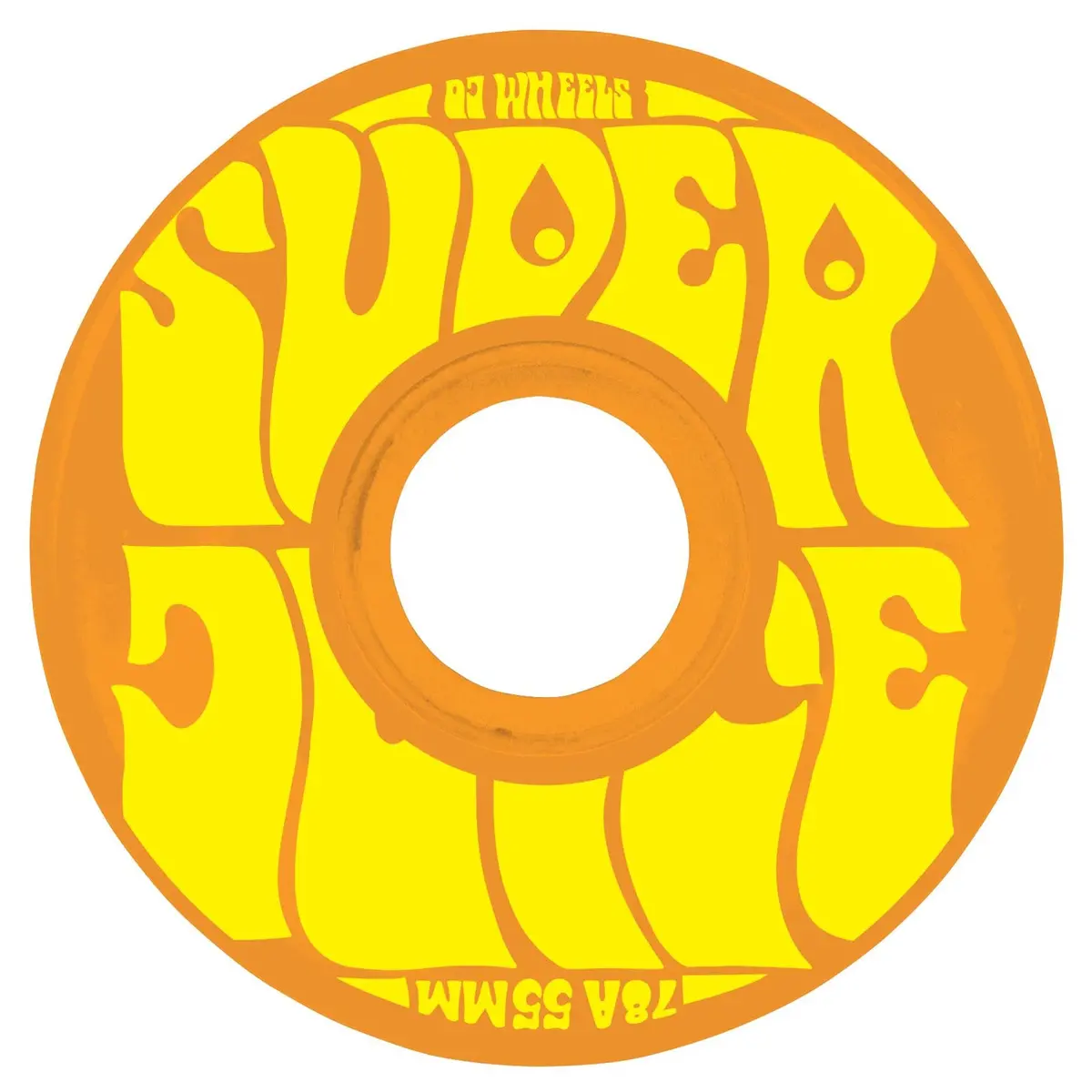 Oj Wheels Mini Super Juice 55Mm 78A Cruiser Orange/Yellow 1