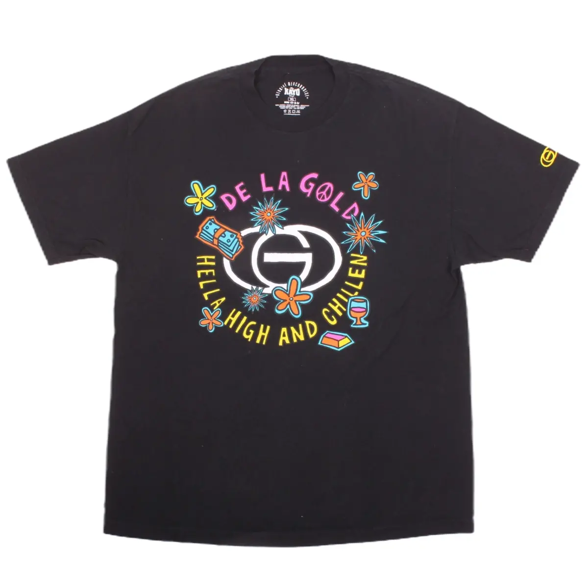 Overripe Gold Wheels Tee De La Gold Xl Black (2009) 1