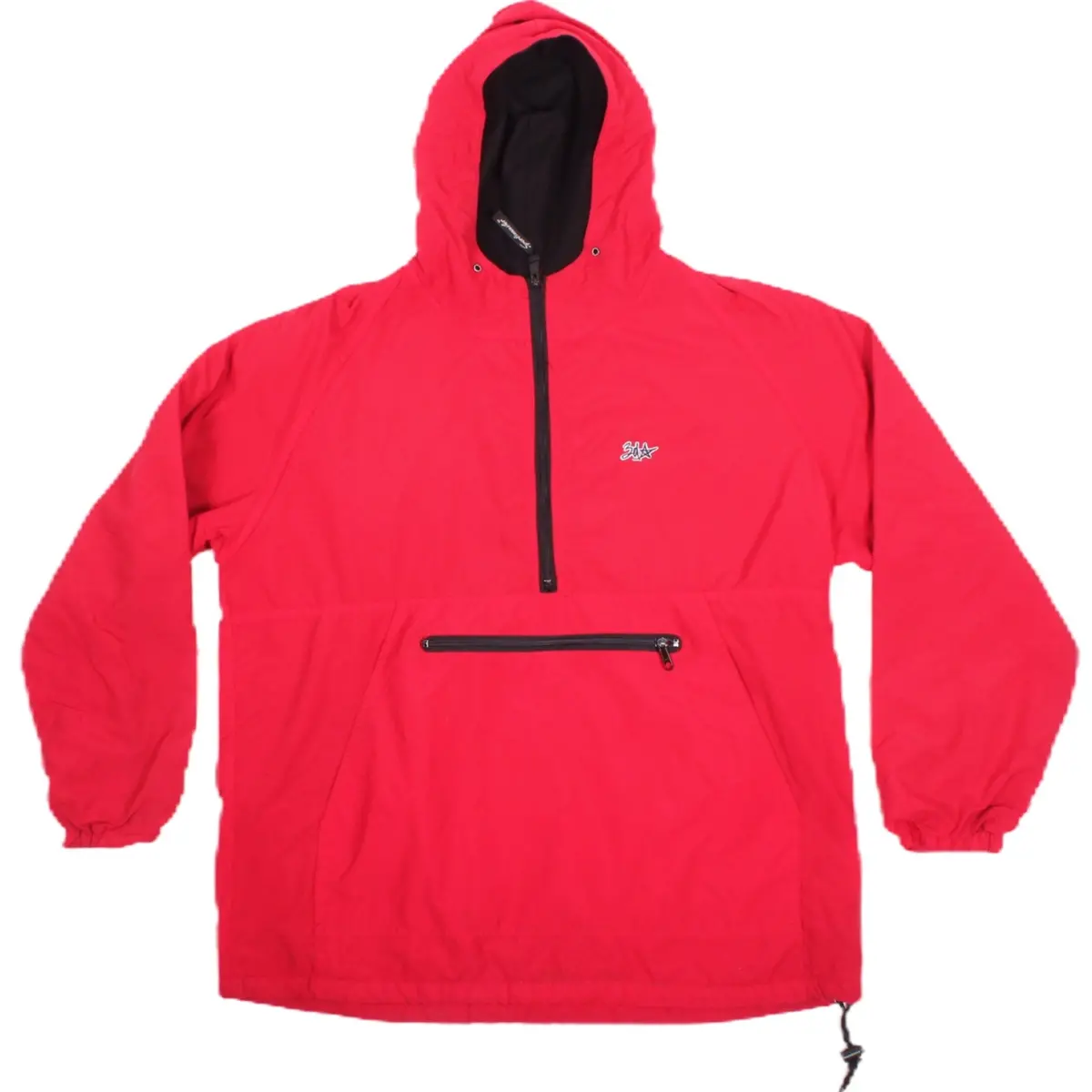 Overripe 3D Innovations Fleece Lined Windbreaker Red Baggy Medium 1