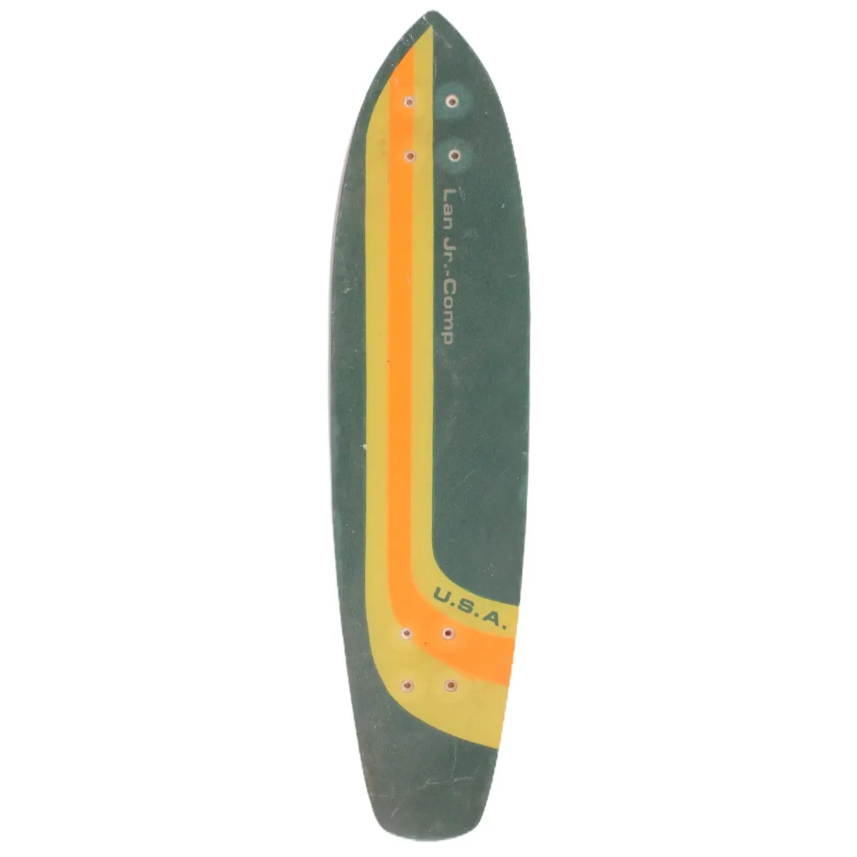 Overripe Fiberglass Deck Lan Pro-Comp Green 1977 1
