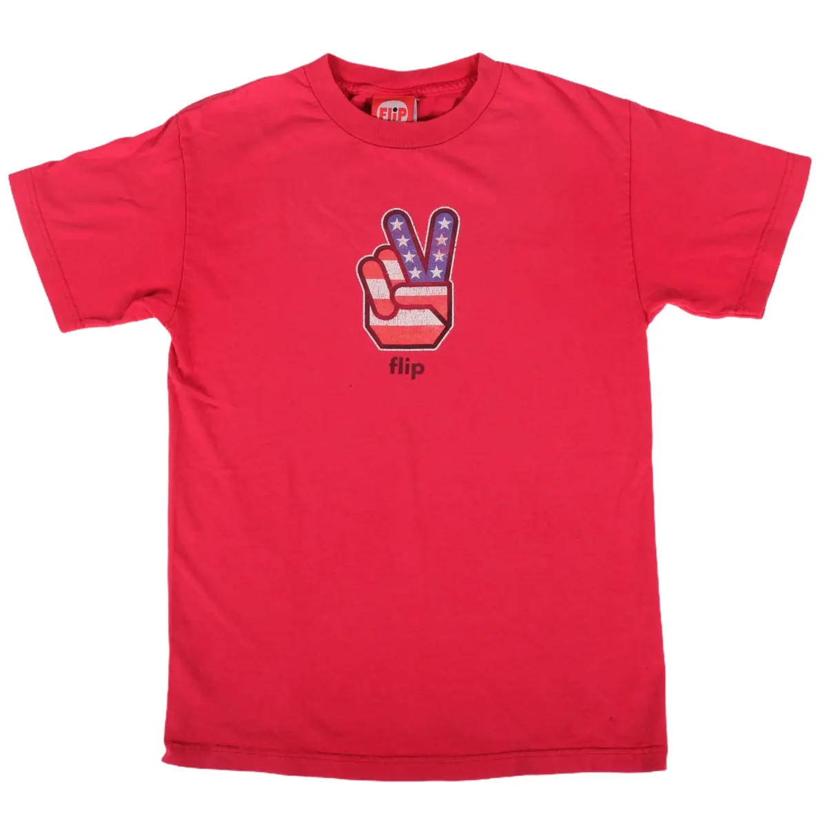Overripe Flip Peace Fingers Tee Small 1