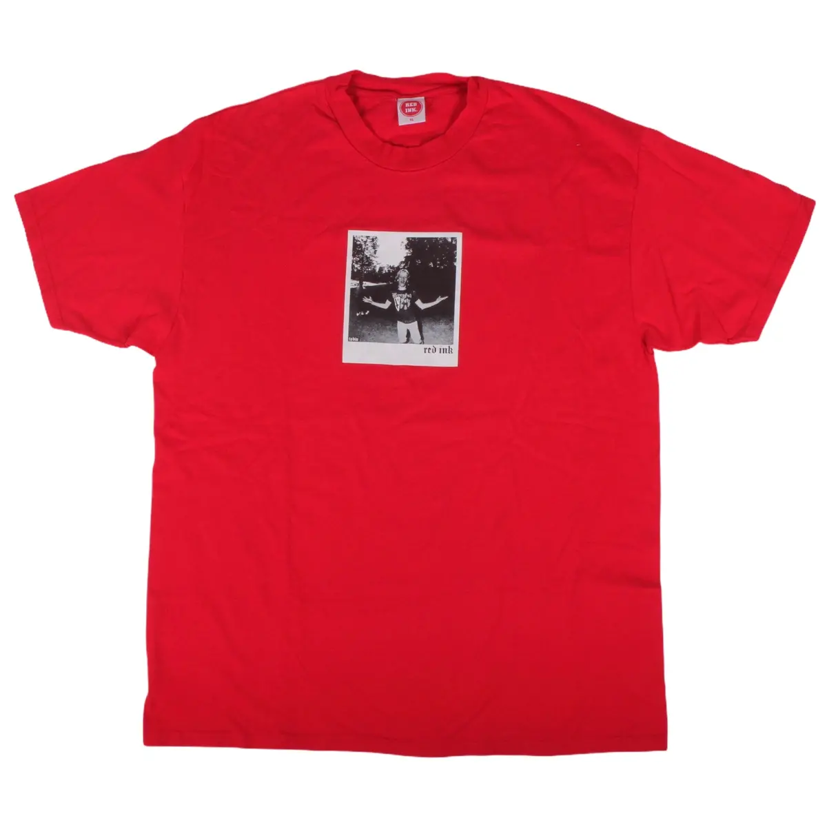 Overripe Red Ink Tobin Yelland Polaroid Tee Red Xl 1