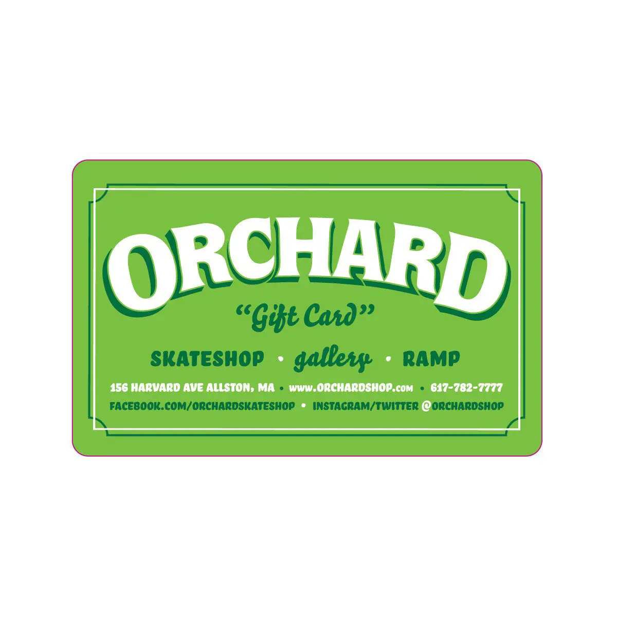 Orchard Gift Card 1