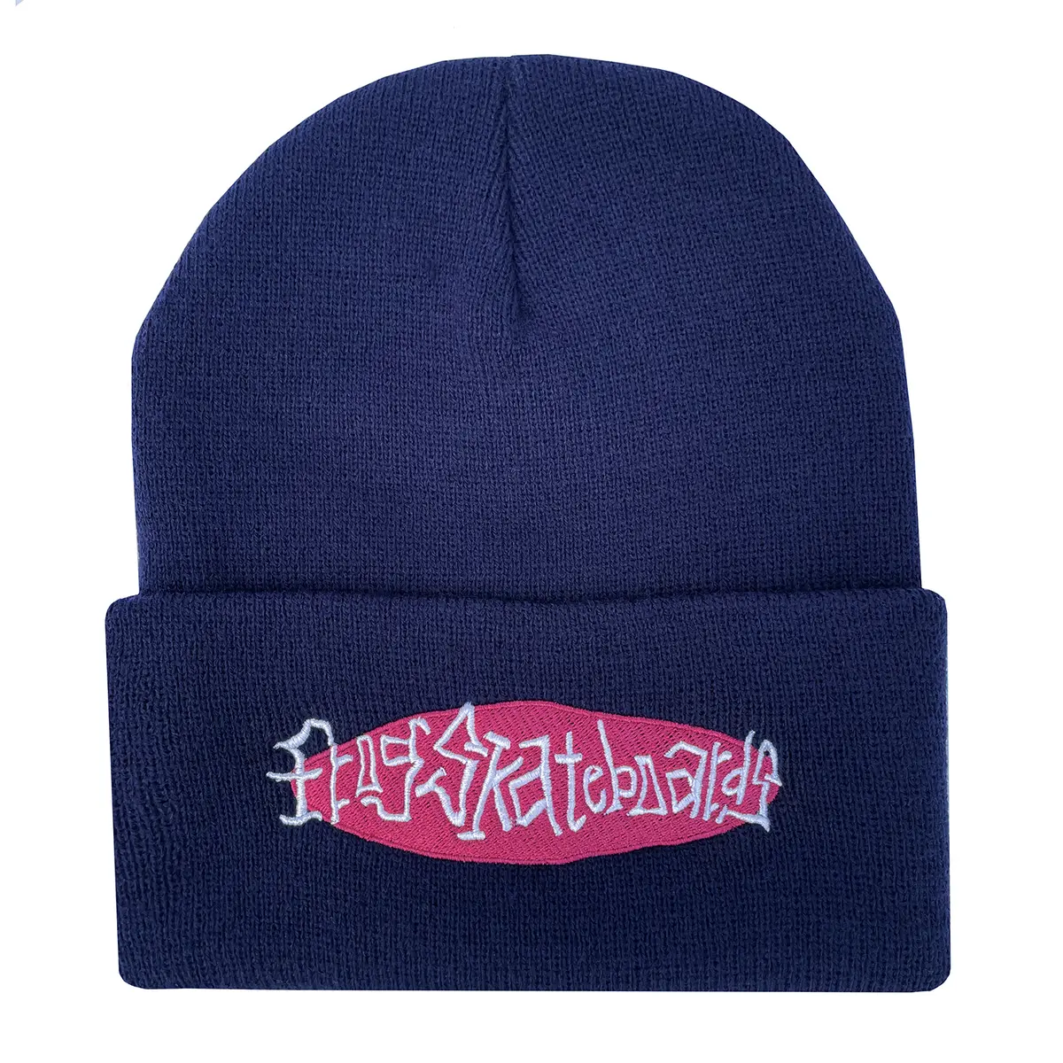 Frog Skateboards Oval Logo Beanie Navy 1