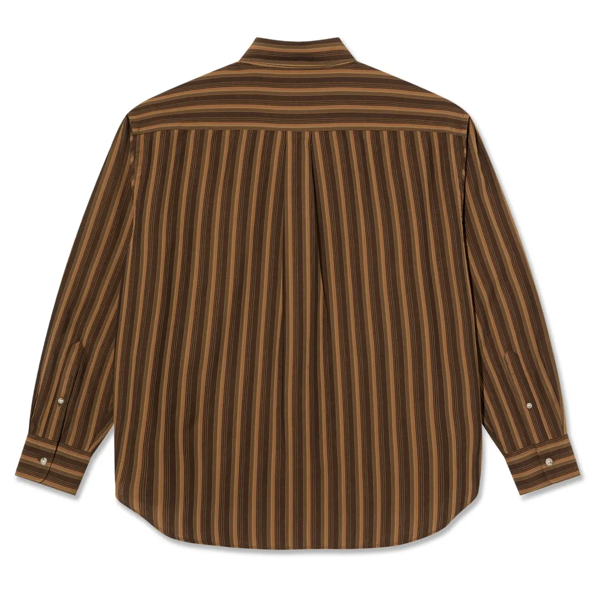 Polar Skate Co. Ben Ls Shirt Brown Stripes 2