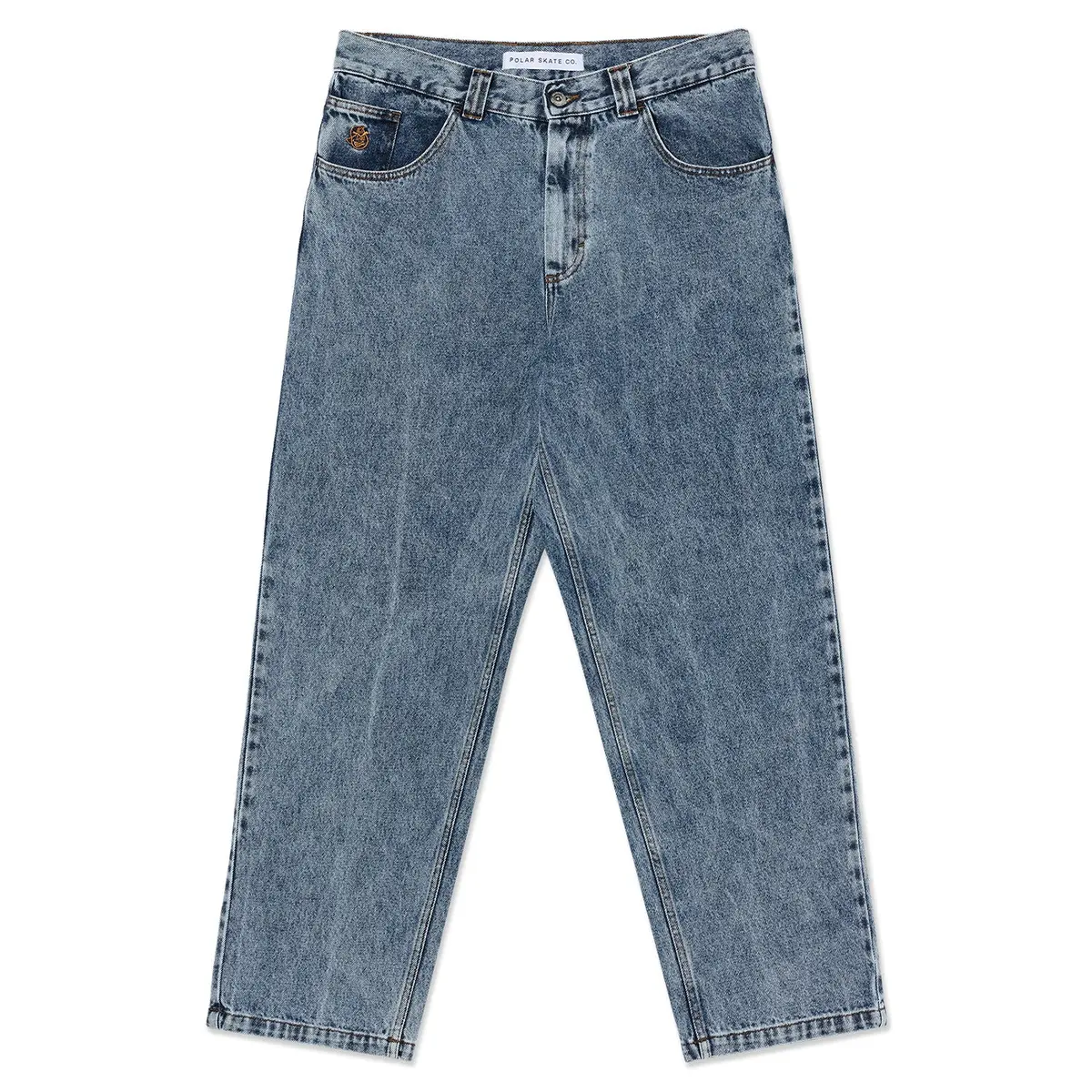 Polar Skate Co. 93 Pants Heavy Washed Blue 1