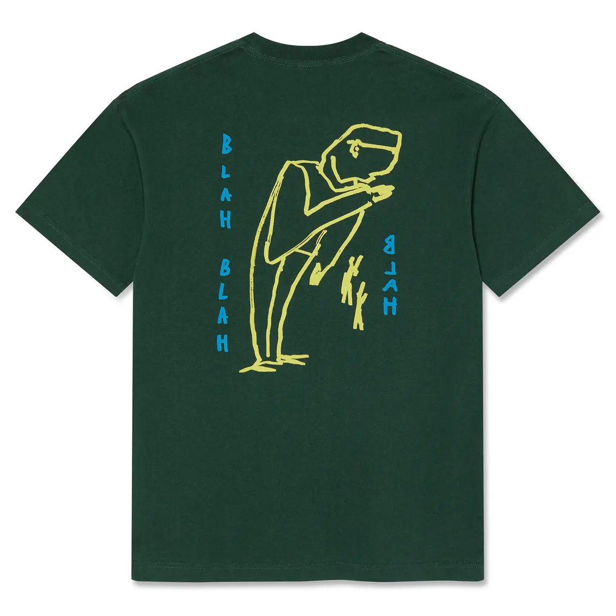 Polar Skate Co. Blah Blah Blah Tee Dark Green 2