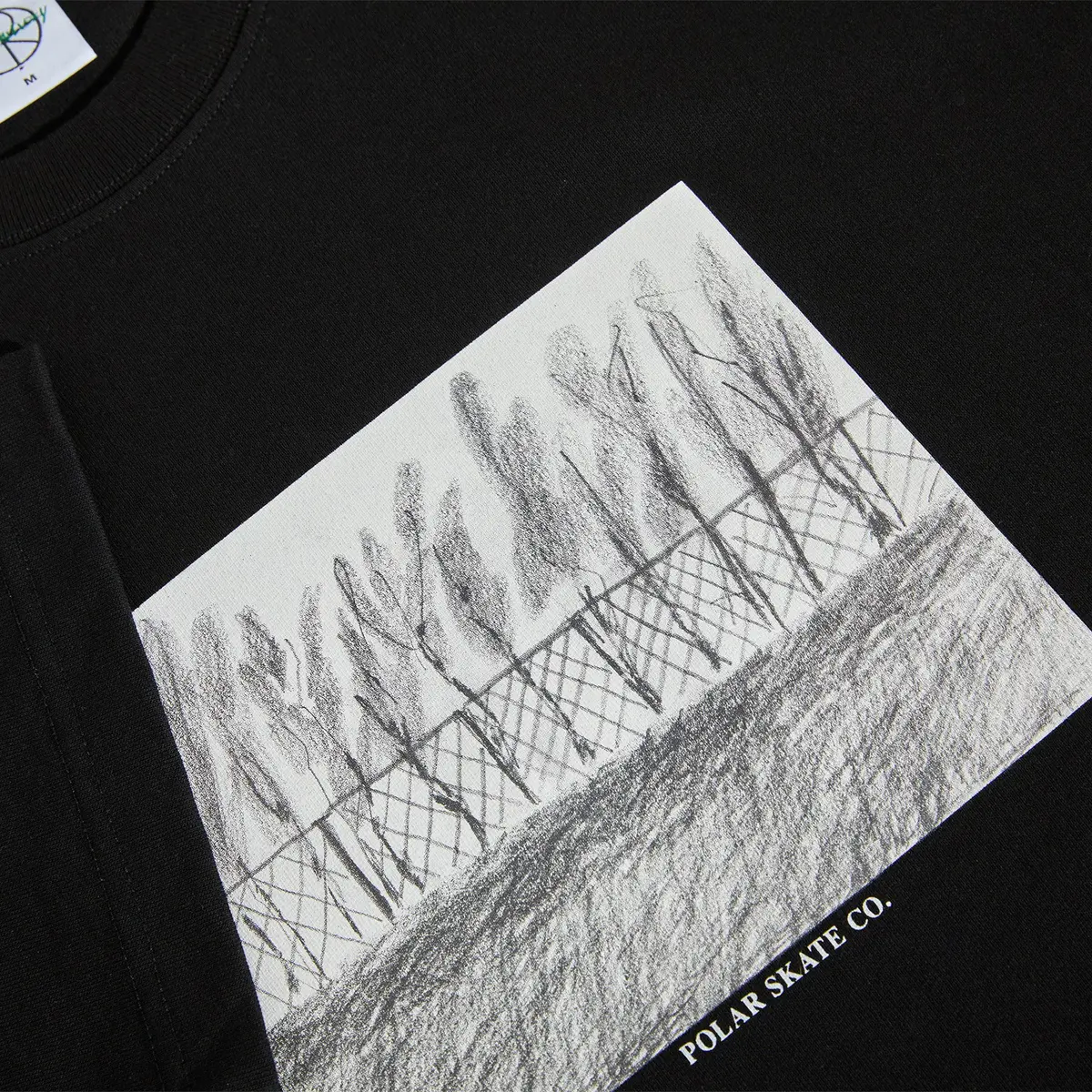Polar Skate Co. Fence Tee Black 3