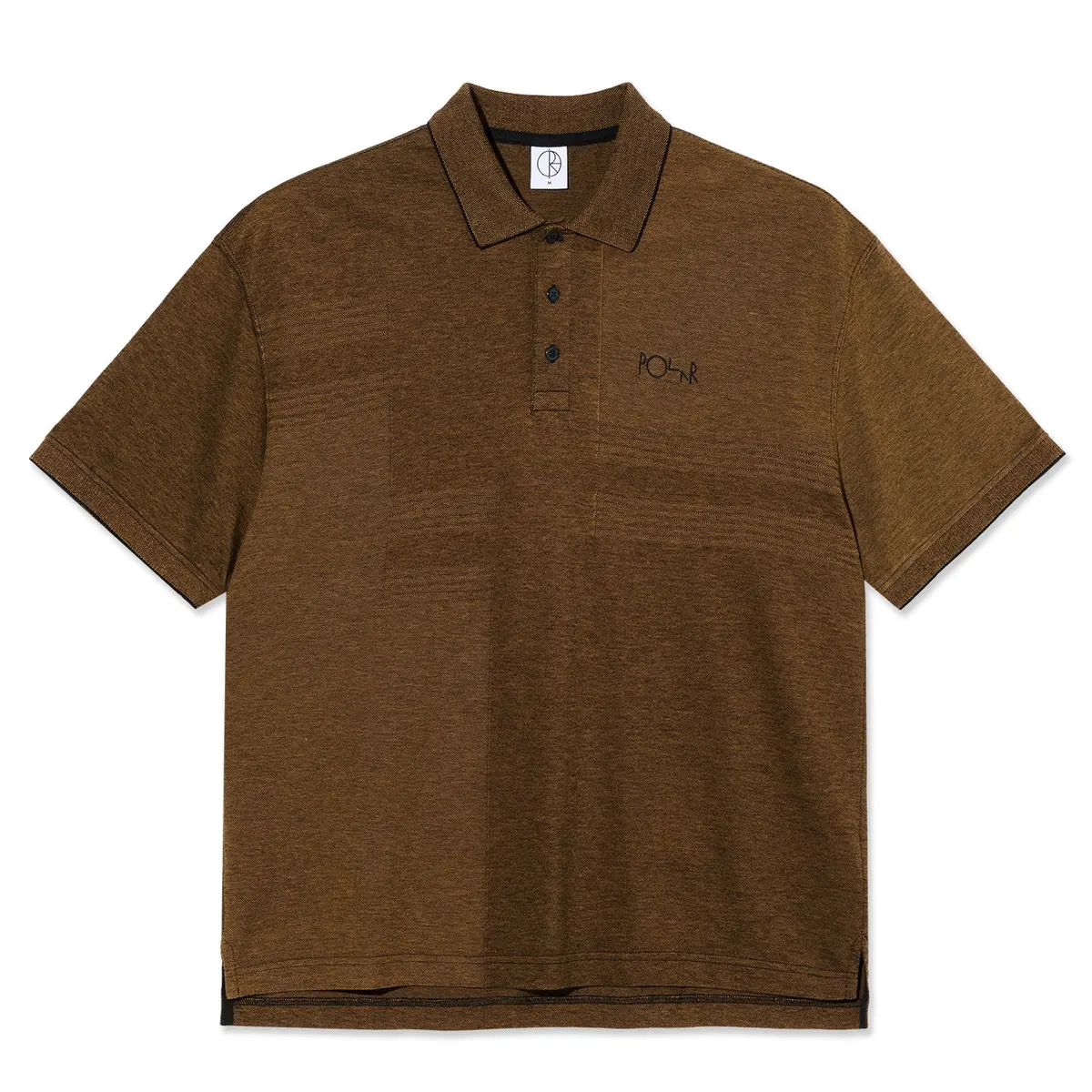 Polar Skate Co. Surf Polo Shirt Pique Black/Caramel 1