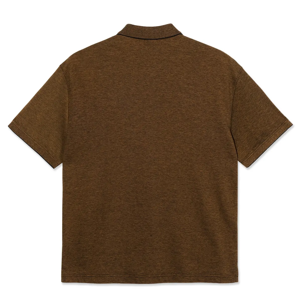 Polar Skate Co. Surf Polo Shirt Pique Black/Caramel 2