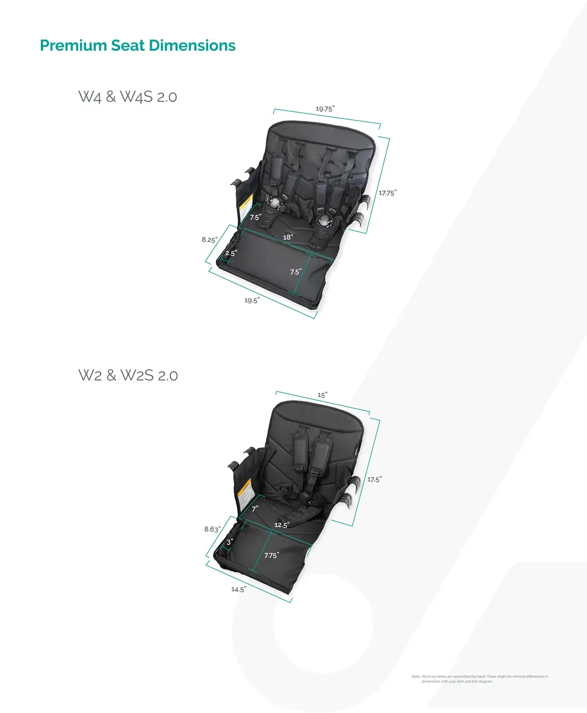 Premium Seat With Footrest W2, W2s 2.0 2
