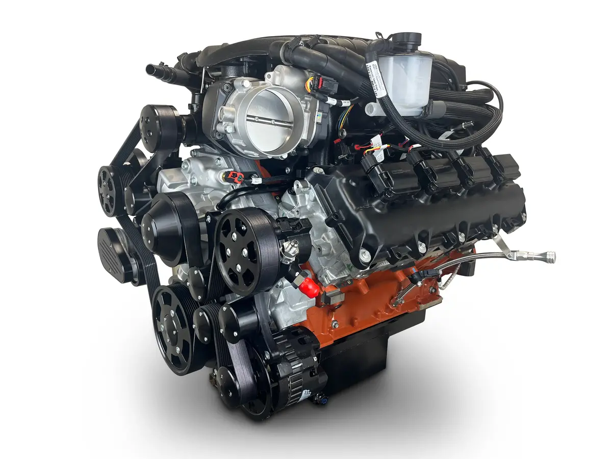 Chrysler Hemi Compatible 426 C.I. Pro Series Engine - 872 Horsepower - Deluxe Dressed - Black Pulley Kit - Supercharged 1