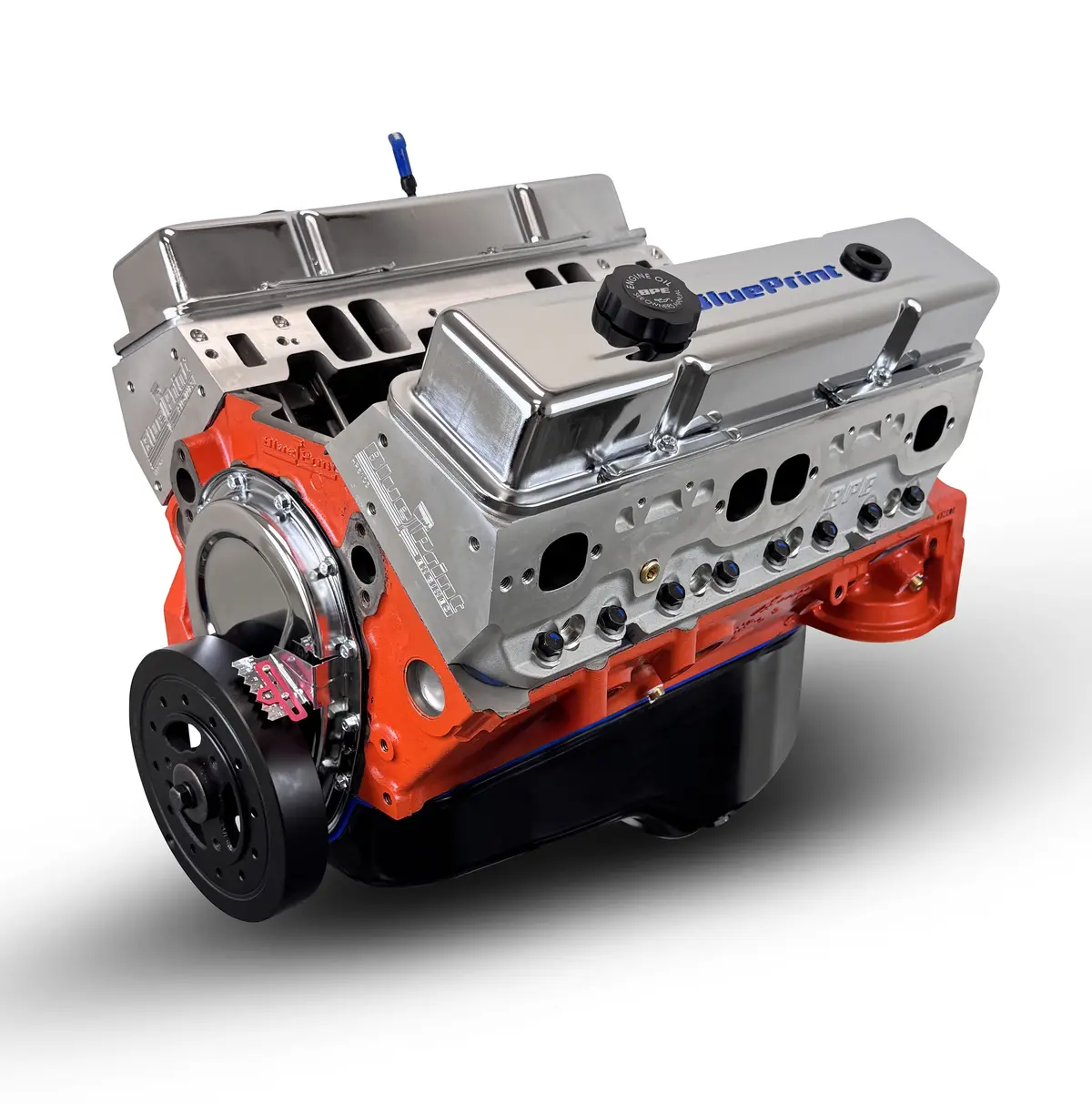 Gm Small Block Compatible 454 C.I. Proseries Engine - 563 Horsepower - Long Block 1