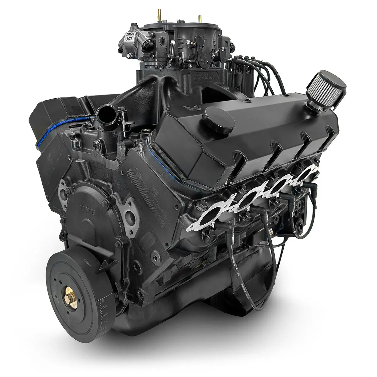Blueprint Motorsports Gm Big Block Compatible 632 C.I. Pro Series Engine - 815 Horsepower - Blackout Reaper Edition Base Dressed - Carbureted 1