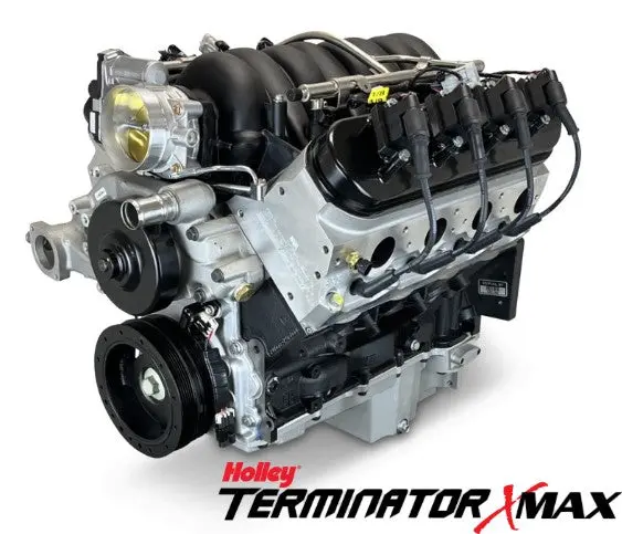 Gm Ls Compatible 376 C.I. Pro Series Engine - 530 Horsepower - Base Dressed - Holley Terminator X Efi System 1