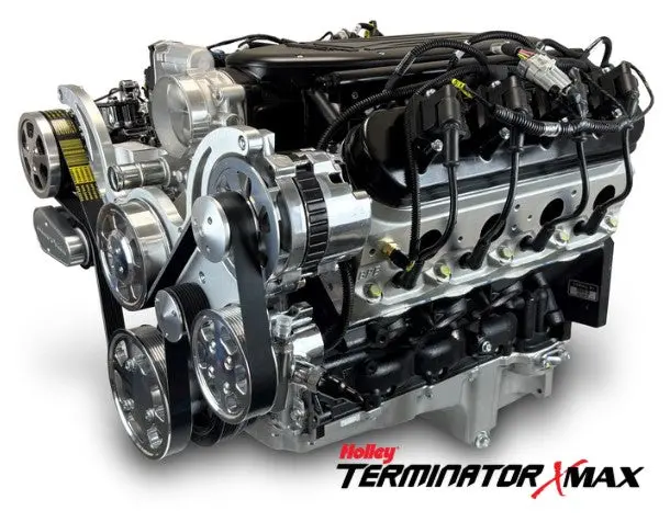 Gm Ls Compatible 427 C.I. Pro Series Engine - 585 Horsepower - Deluxe Dressed - Polished Pulley Kit - Holley Terminator X Efi System 1