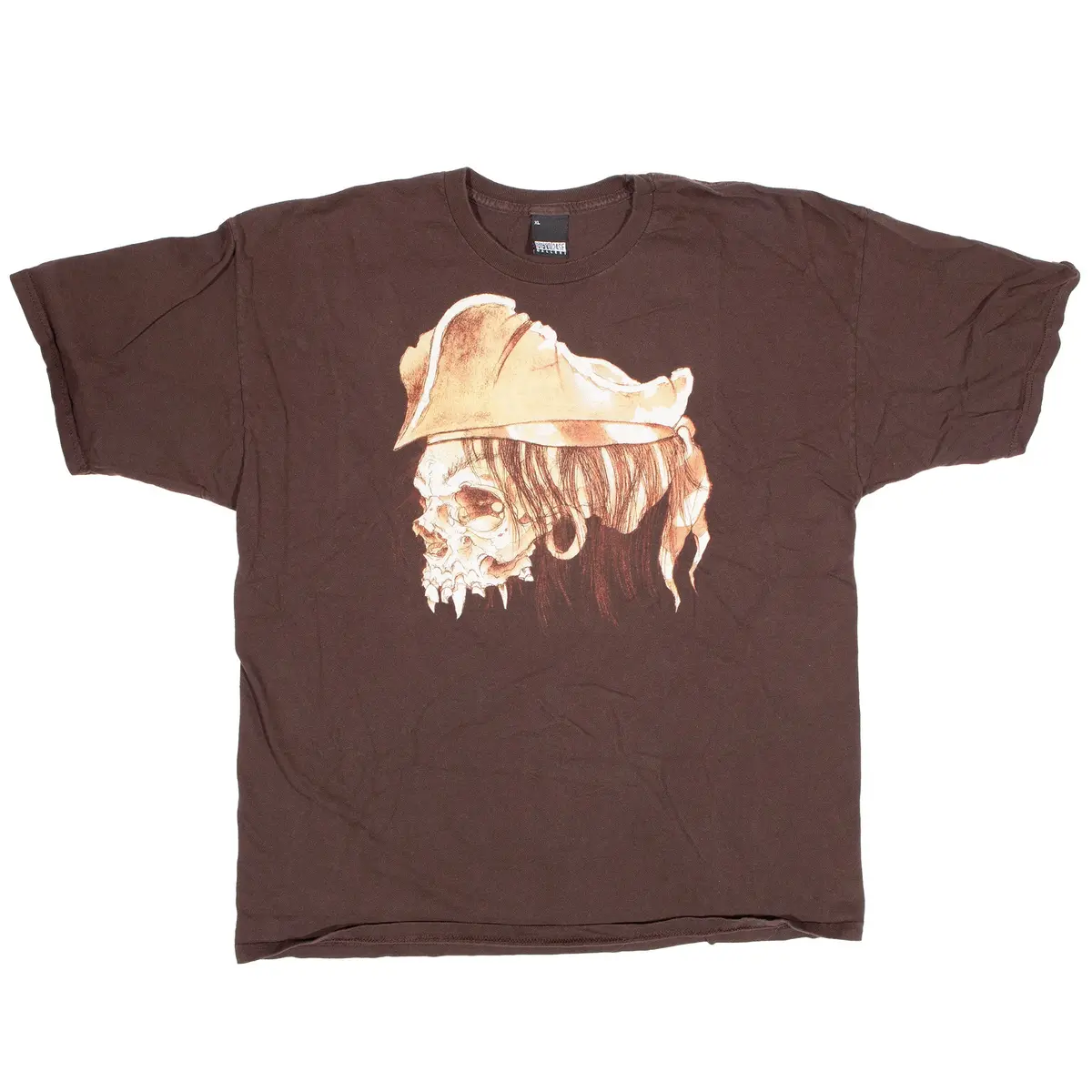 Overripe Pushead For Upper Playground/Fifty 24Sf Pirate Skull Brownish 2010 Xl 1