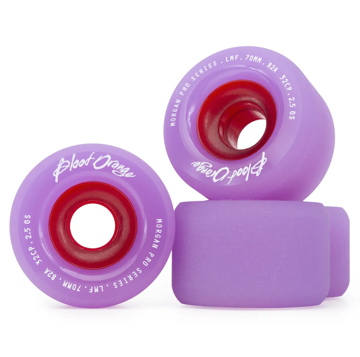 Blood Orange Morgan Pro Series 70Mm/82A Lavender Wheels 1