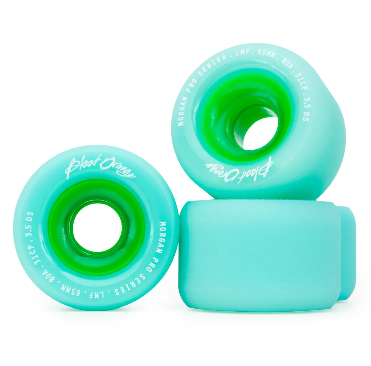 Blood Orange Morgan Pro Series 65Mm/80A Seafoam Wheels 1