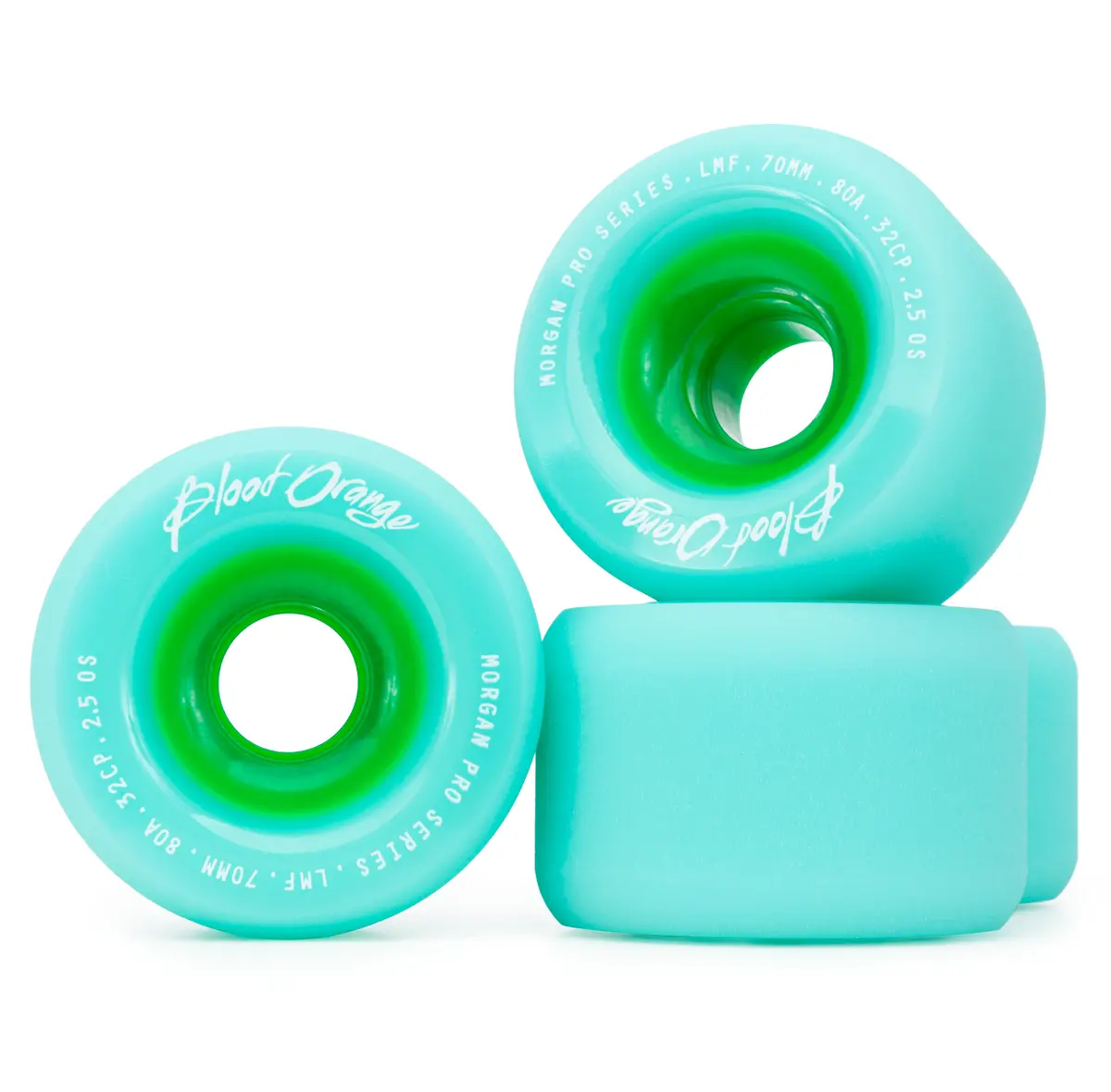 Blood Orange Morgan Pro Series 70Mm/80A Seafoam Wheels 1