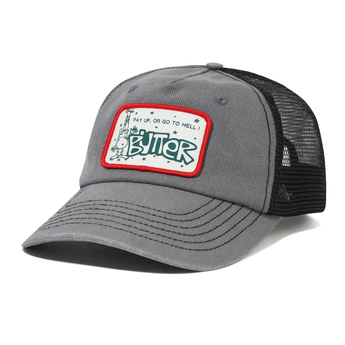 Butter Goods Pay Up Trucker Cap Faded Grey 1