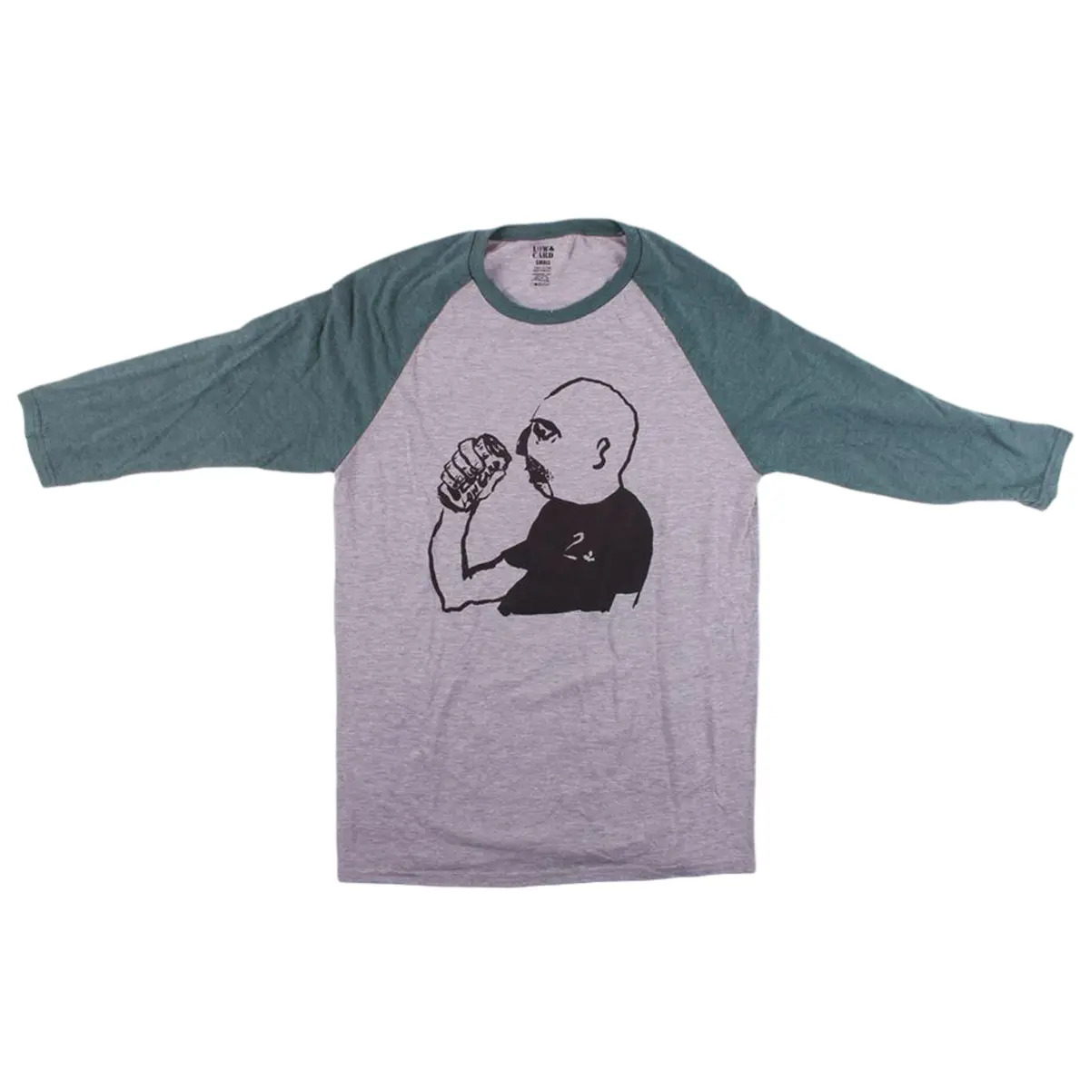 Lowcard X Russ Pope Baseball Tee Grey 1