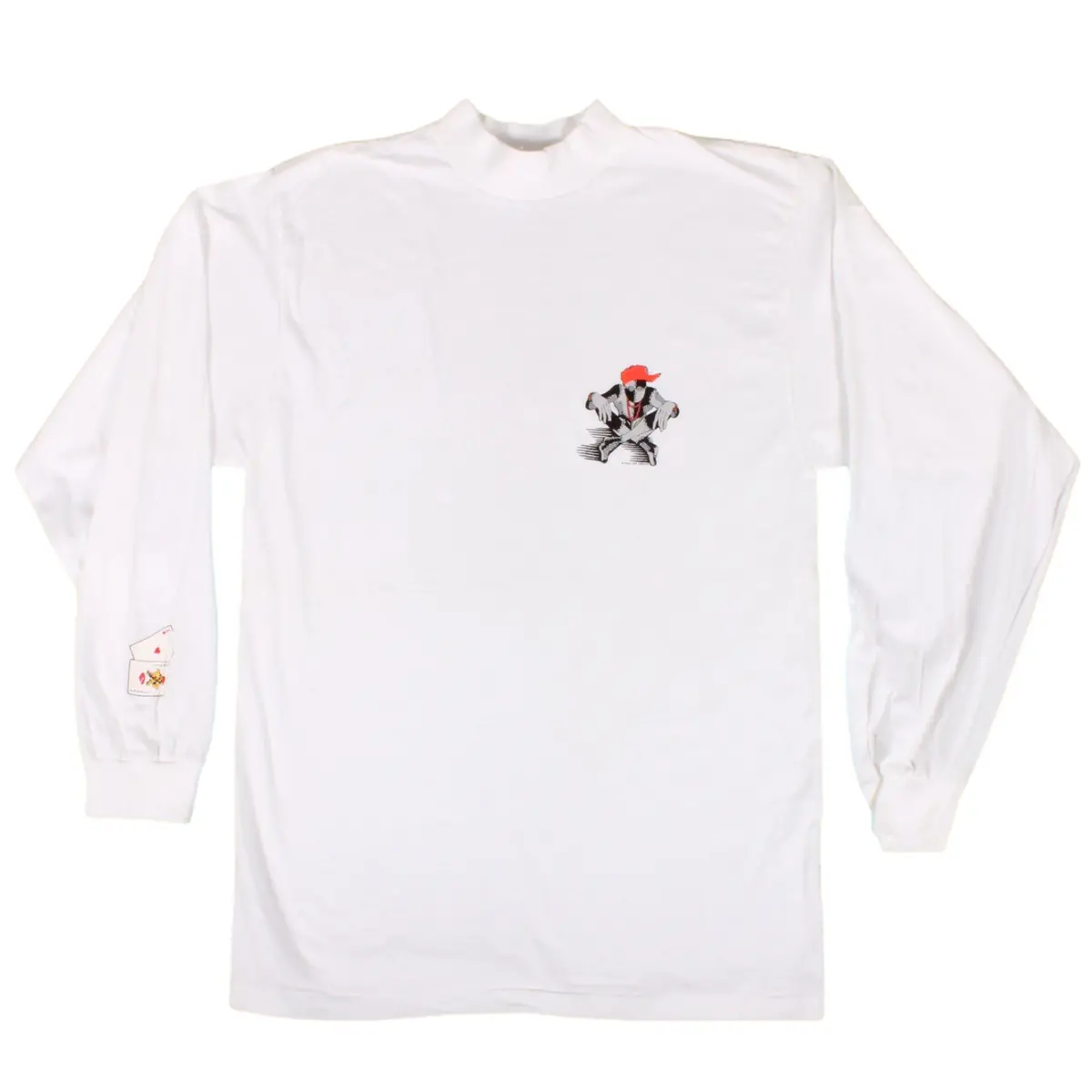 Overripe Powell Peralta Ray Barbee Mock Turtleneck Tee White Small (1989) 1
