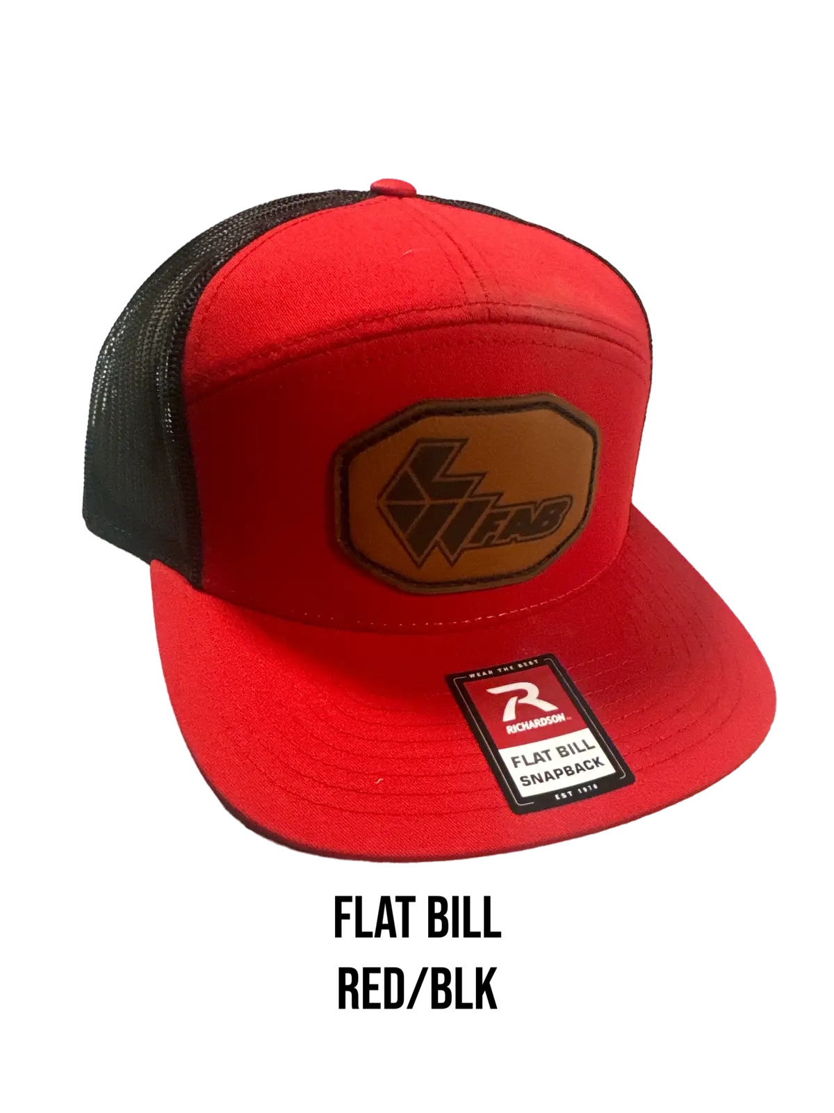 L&W Logo Snapback Hat- Leather Patch 5