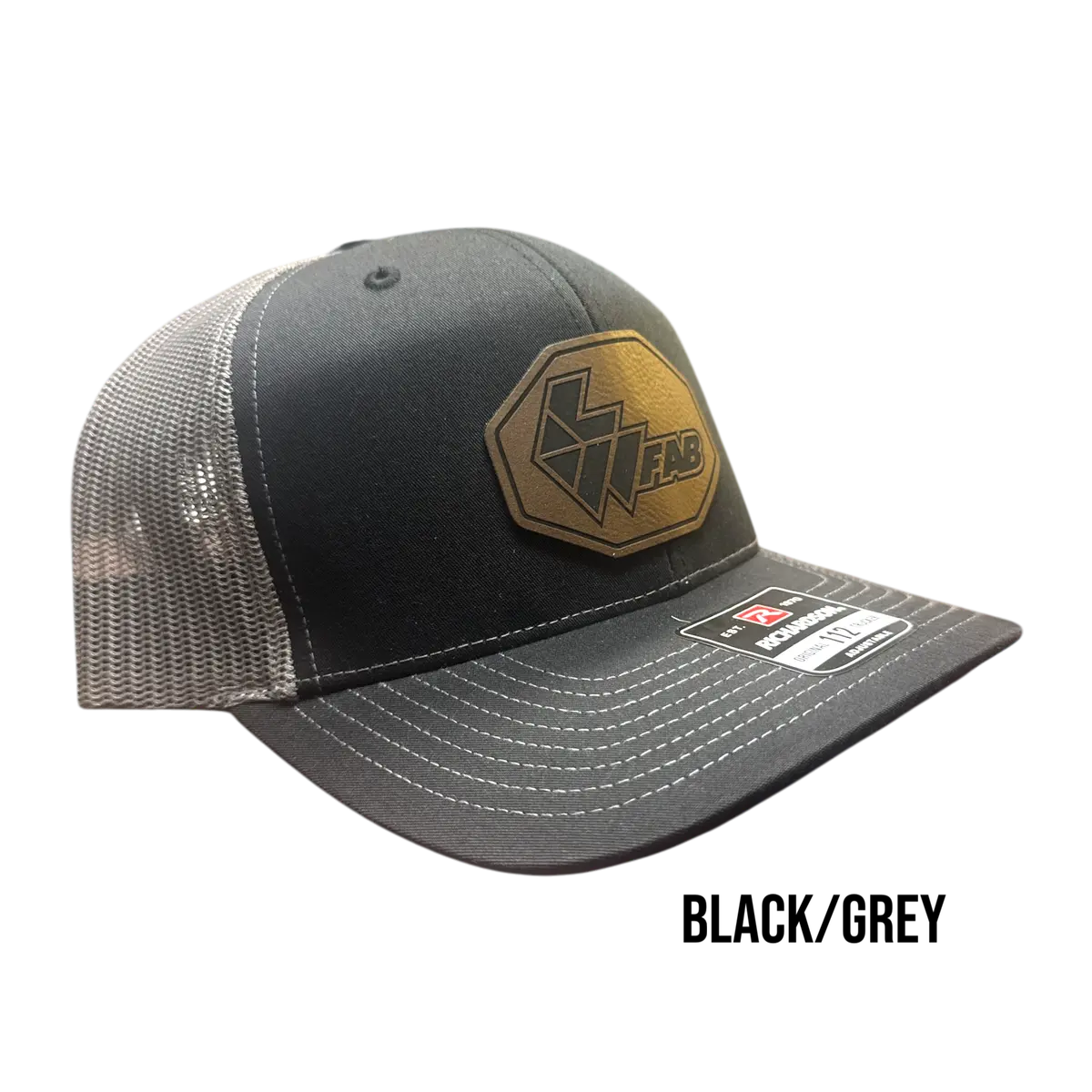 L&W Logo Snapback Hat- Leather Patch 13