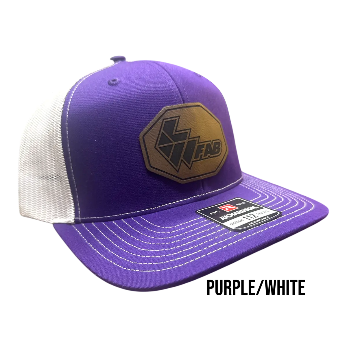 L&W Logo Snapback Hat- Leather Patch 9