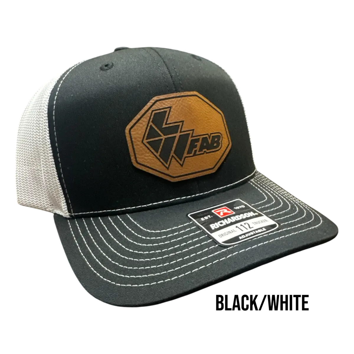L&W Logo Snapback Hat- Leather Patch 11