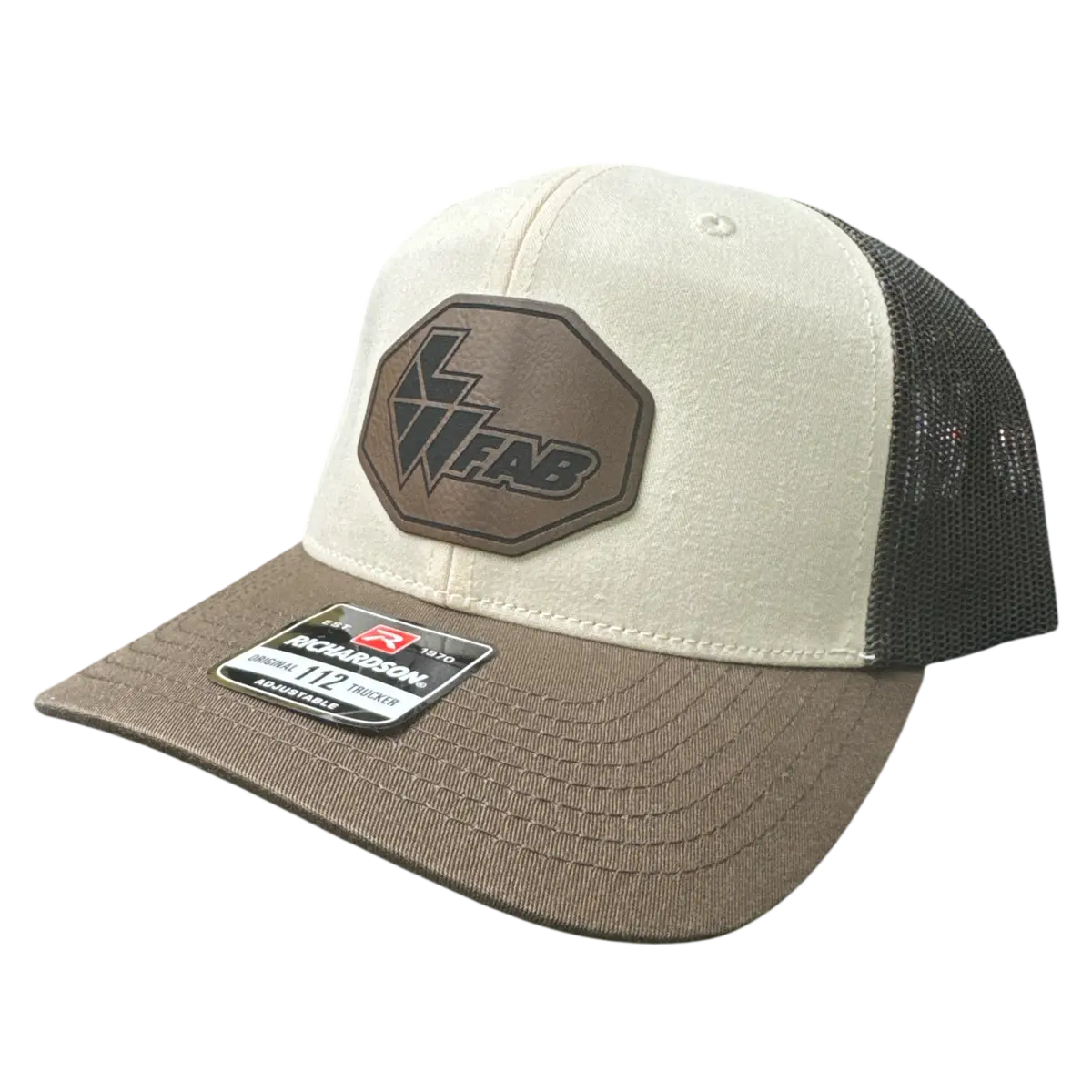 L&W Logo Snapback Hat- Leather Patch 19