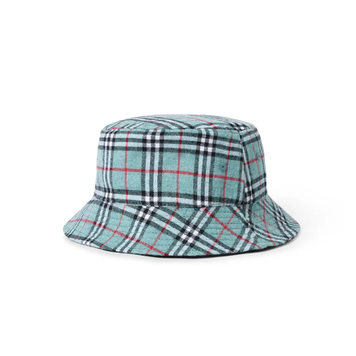 Butter Goods Plaid Reversible Bucket Hat Navy/Forest/White S/M 1