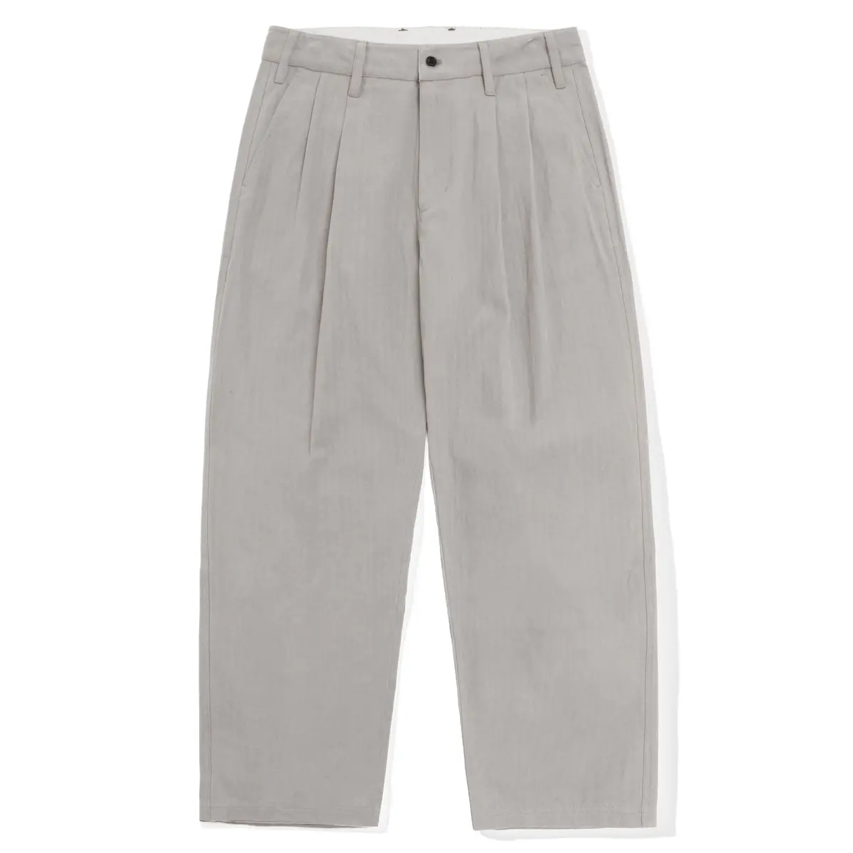 Butter Goods Pleated Trousers Washed Light Grey 1