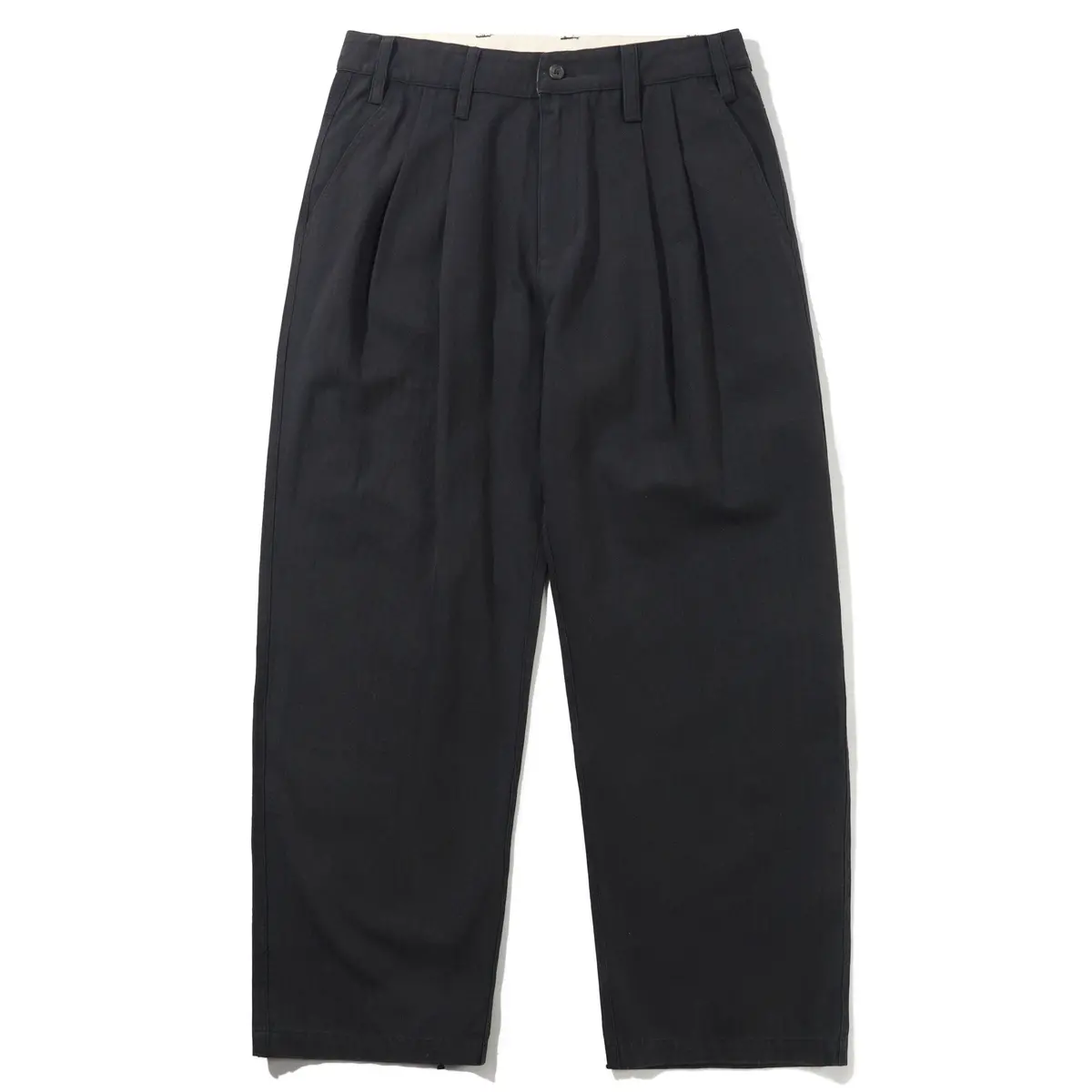 Butter Goods Pleated Trousers Washed Black 1