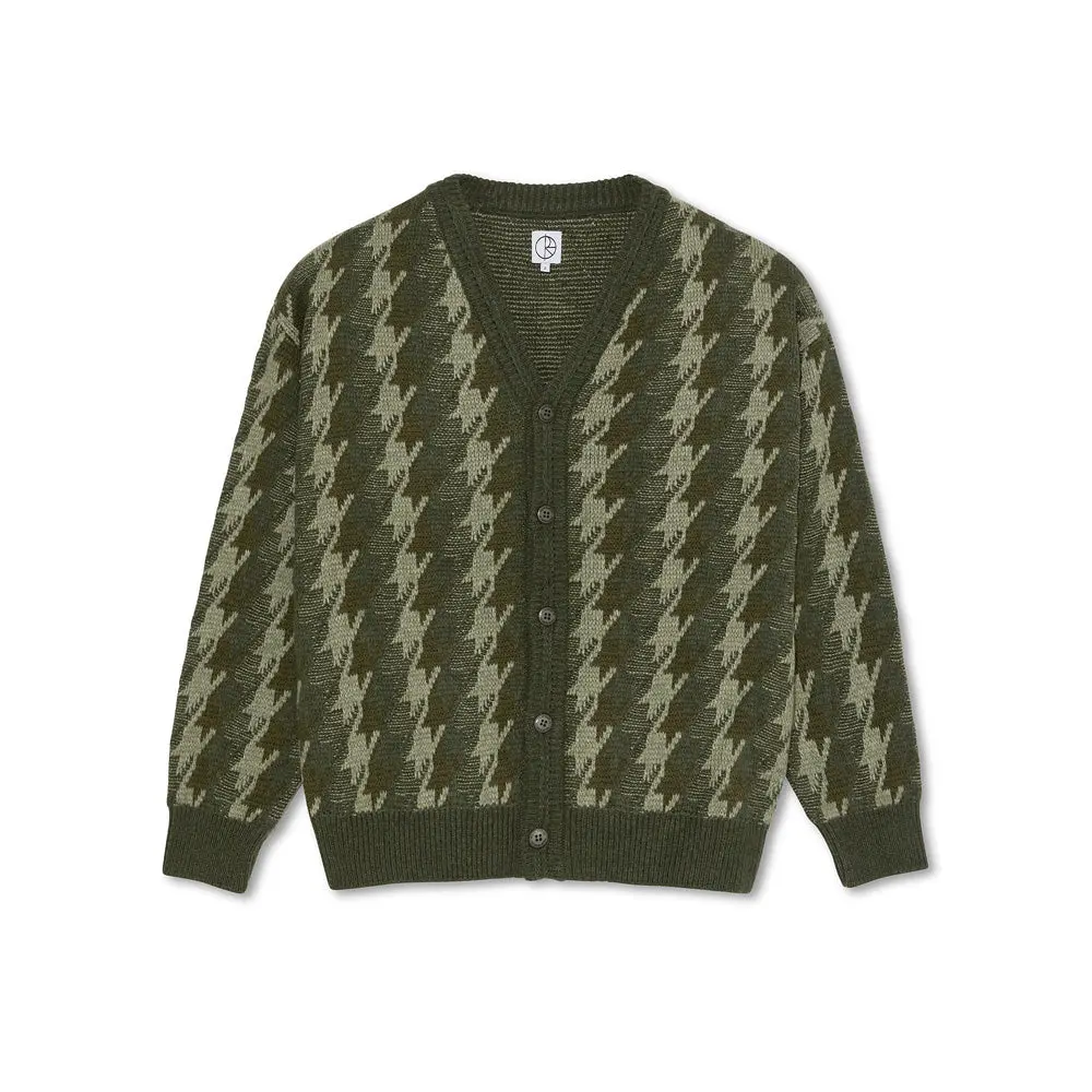 Polar Skate Co. Louis Cardigan Houndstooth (Green) 1