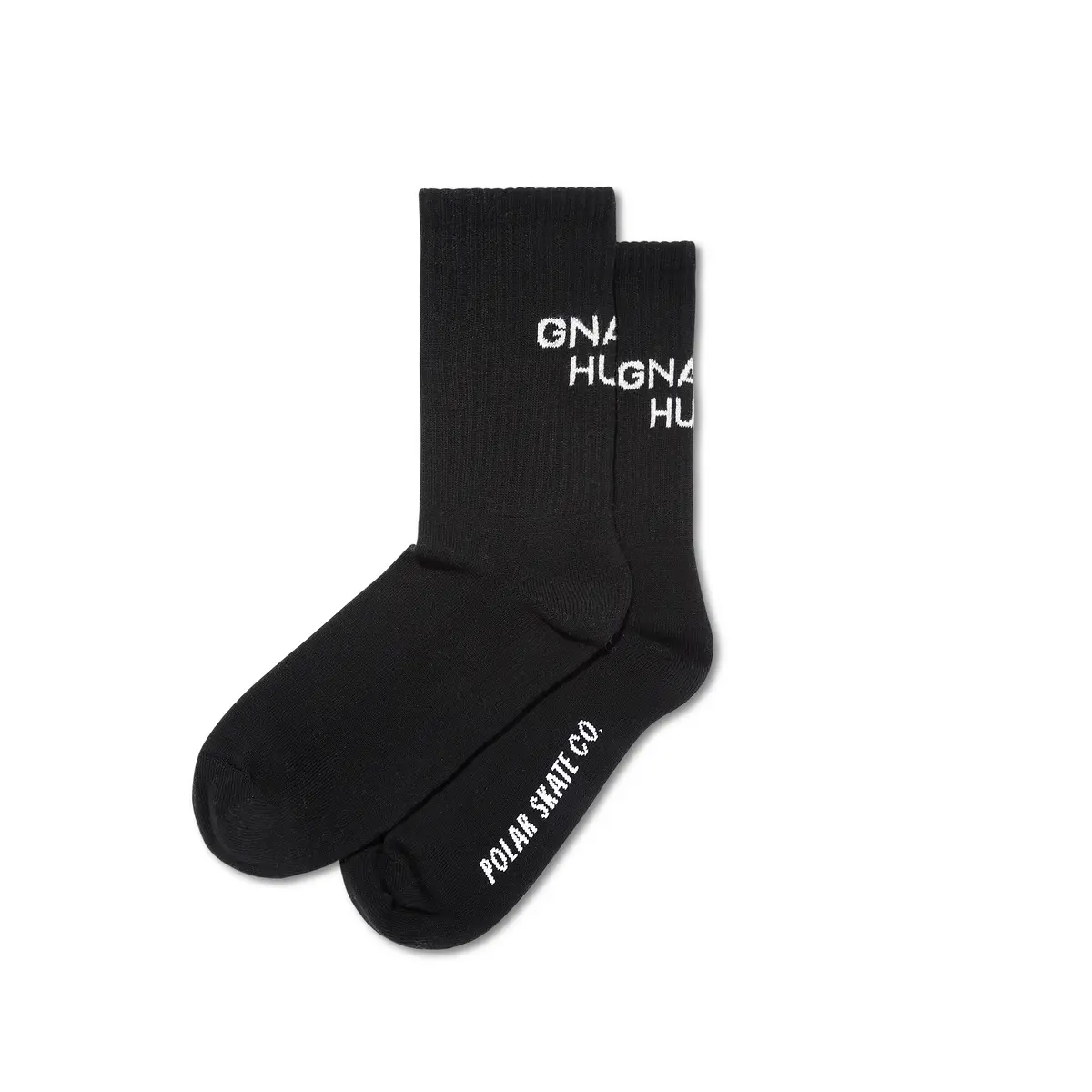 Polar Skate Co Gnarly Huh! Socks Black 1