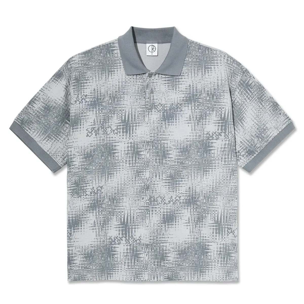 Polar Skate Co. Surf Polo Shirt Scribble Silver 1