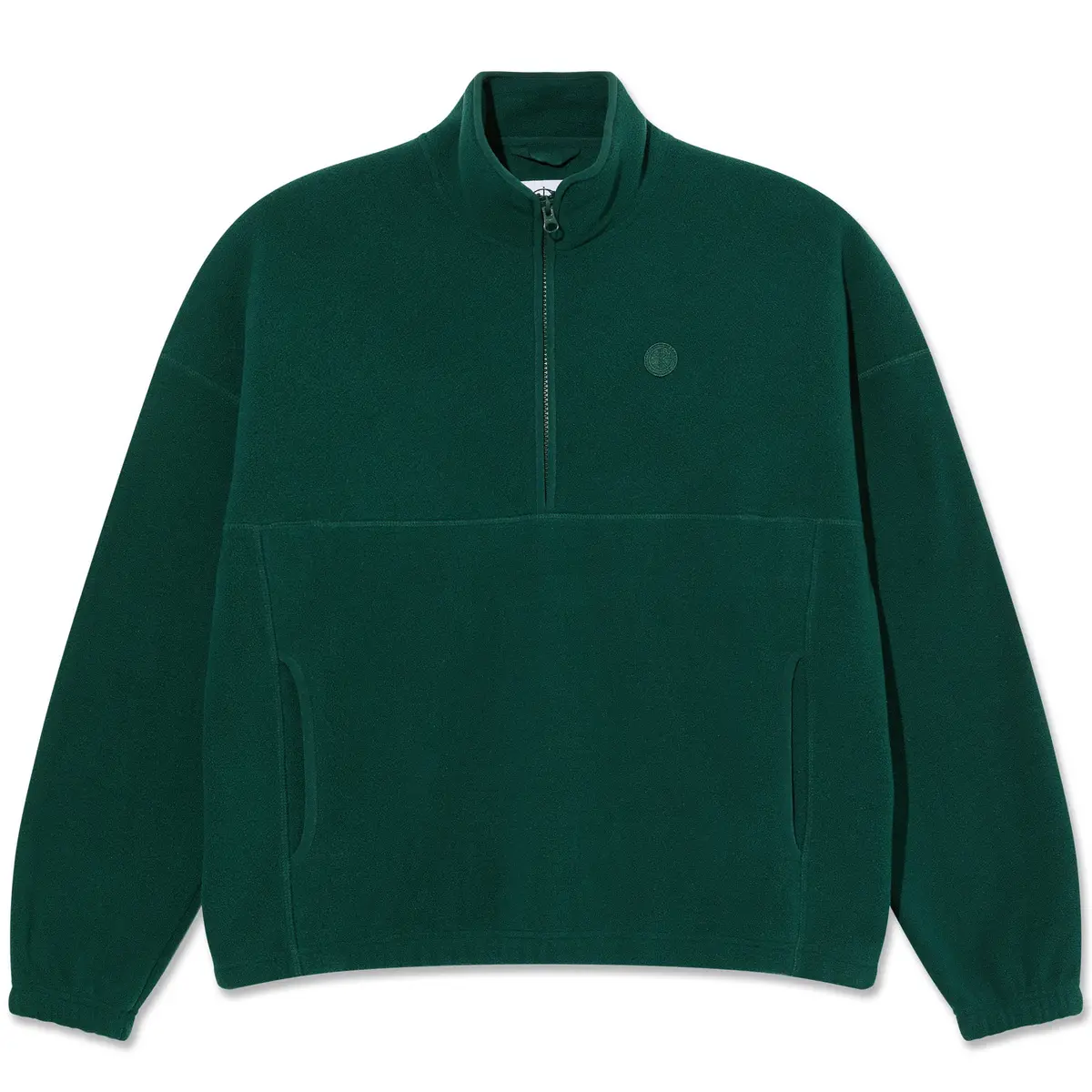 Polar Skate Co. Ivan Half Zip Sweatshirt Dark Emerald 1