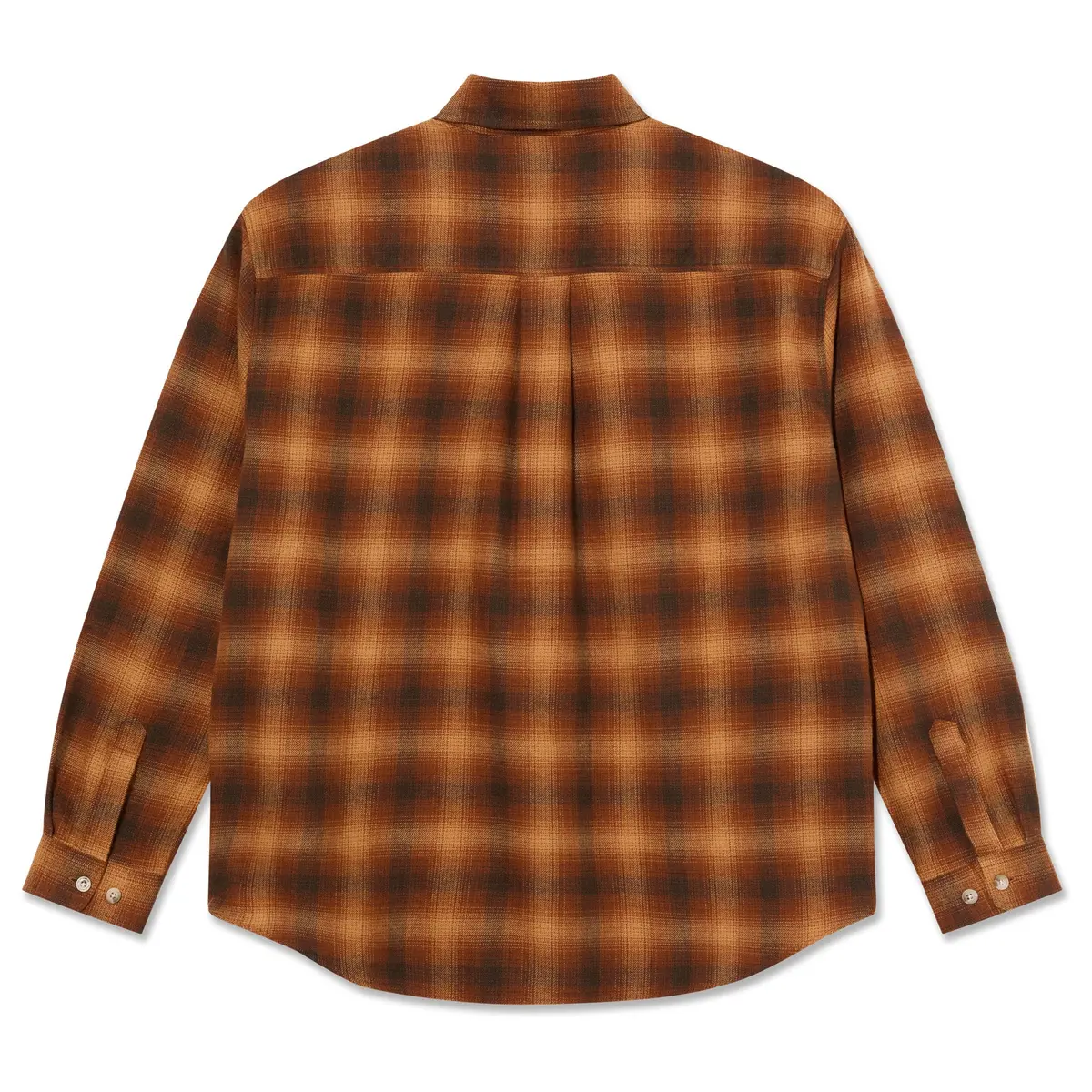 Polar Skate Co. Mitchell Ls Shirt Shadow Check Caramel 2