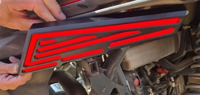 Marshin Whips Rzr Billet Led Tail Light For Pro R,Turbo R, Pro Xp 1