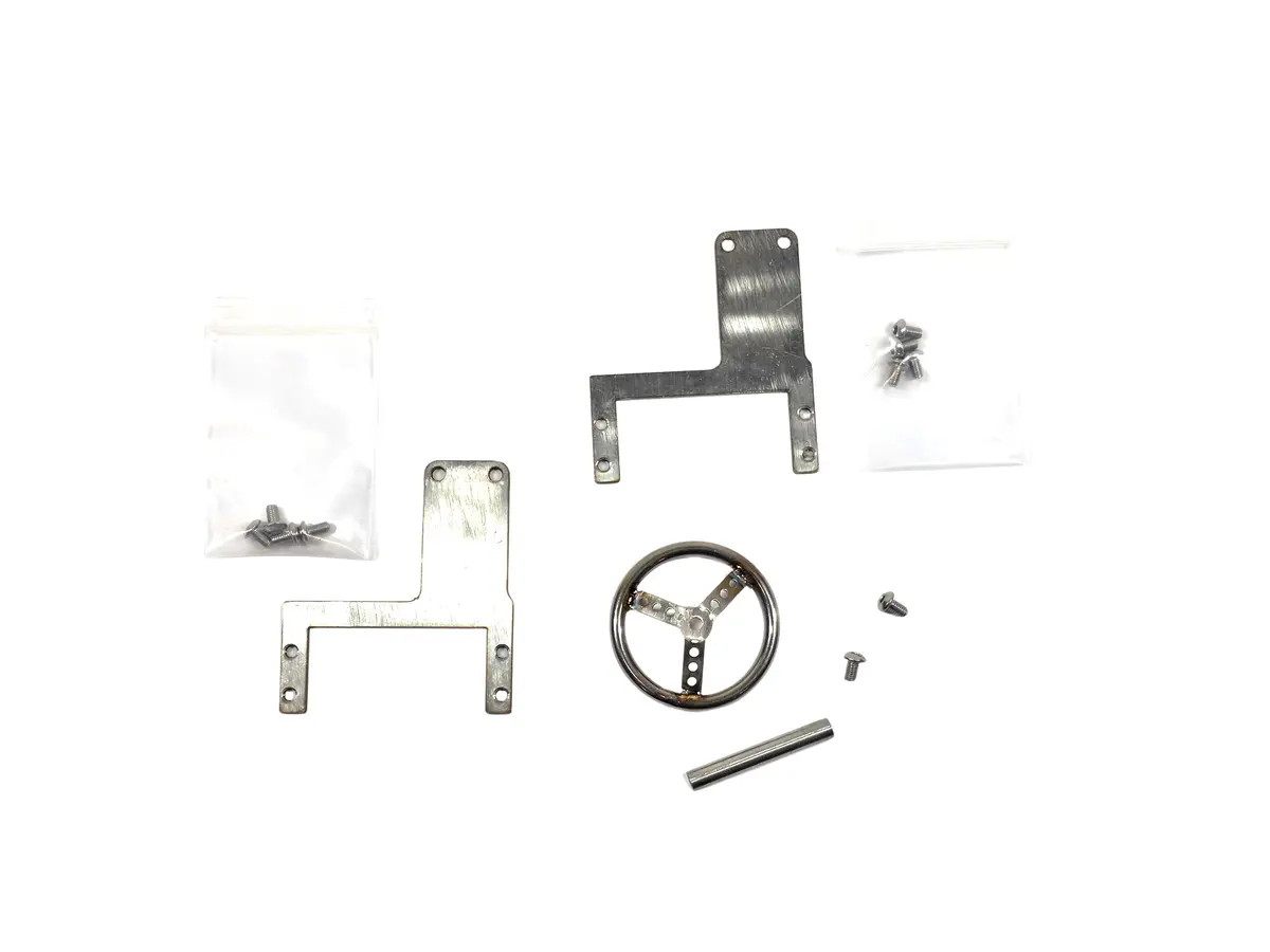 Speedy Rc Stainless Servo Mounts & Steering Wheel Lot 1