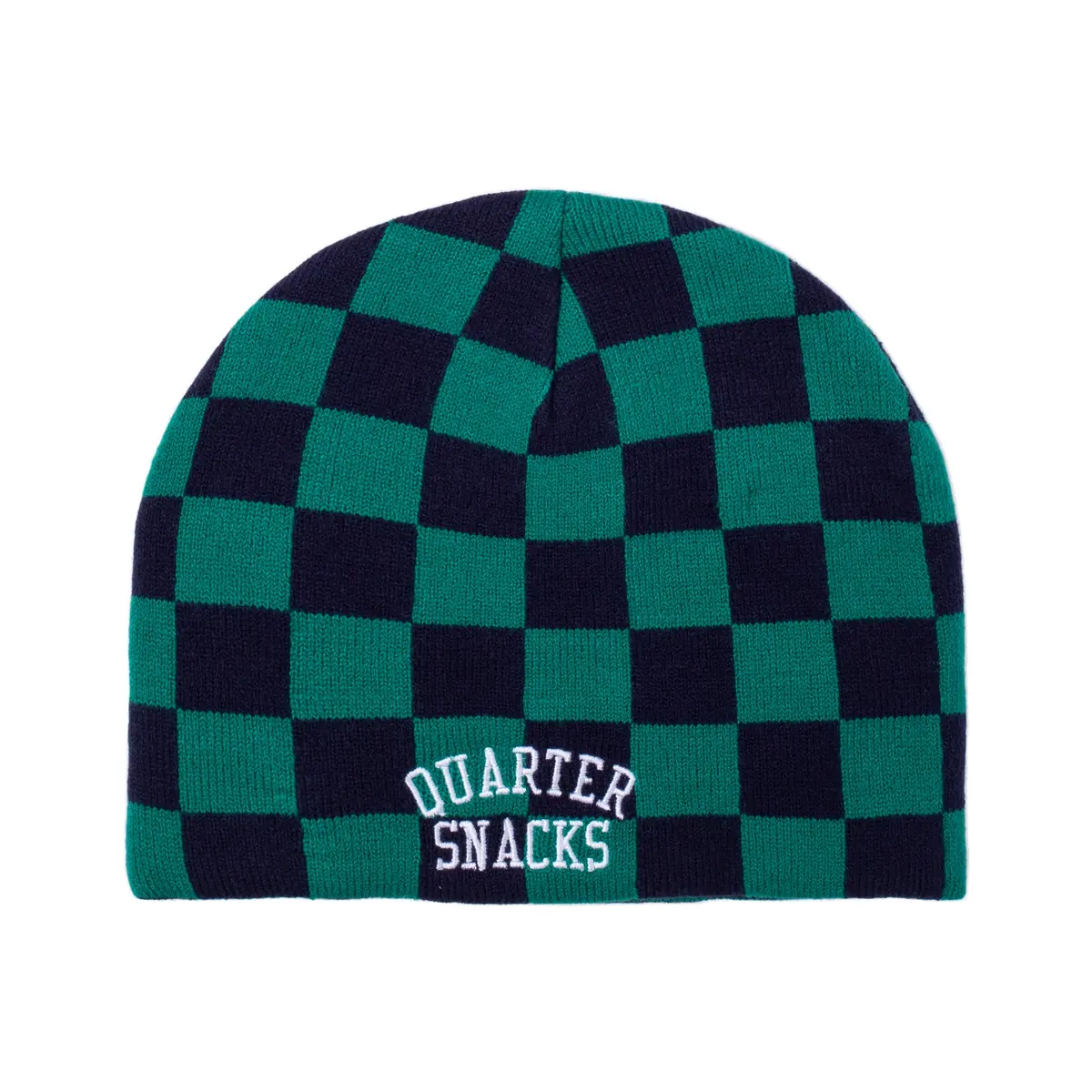 Quartersnacks Checkerboard Beanie Green/Blue 1