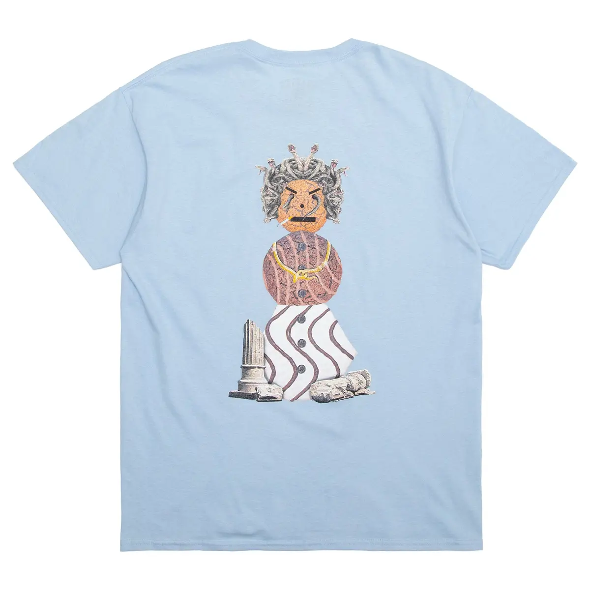 Quartersnacks Medusa Snackman Tee Baby Blue 1