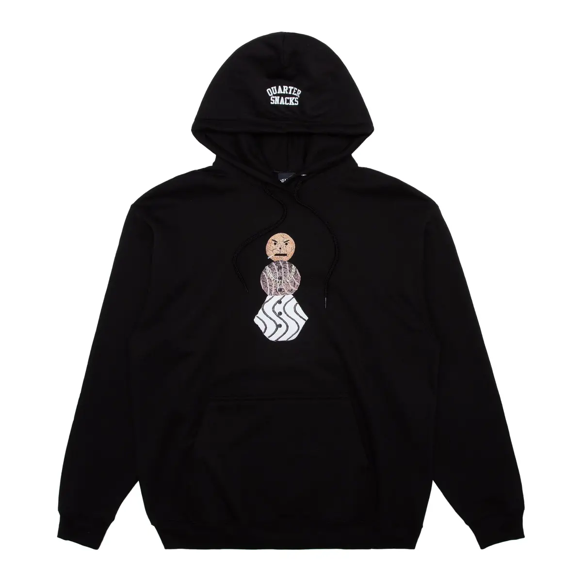 Quartersnacks Snackman Hooded Sweatshirt Black 1