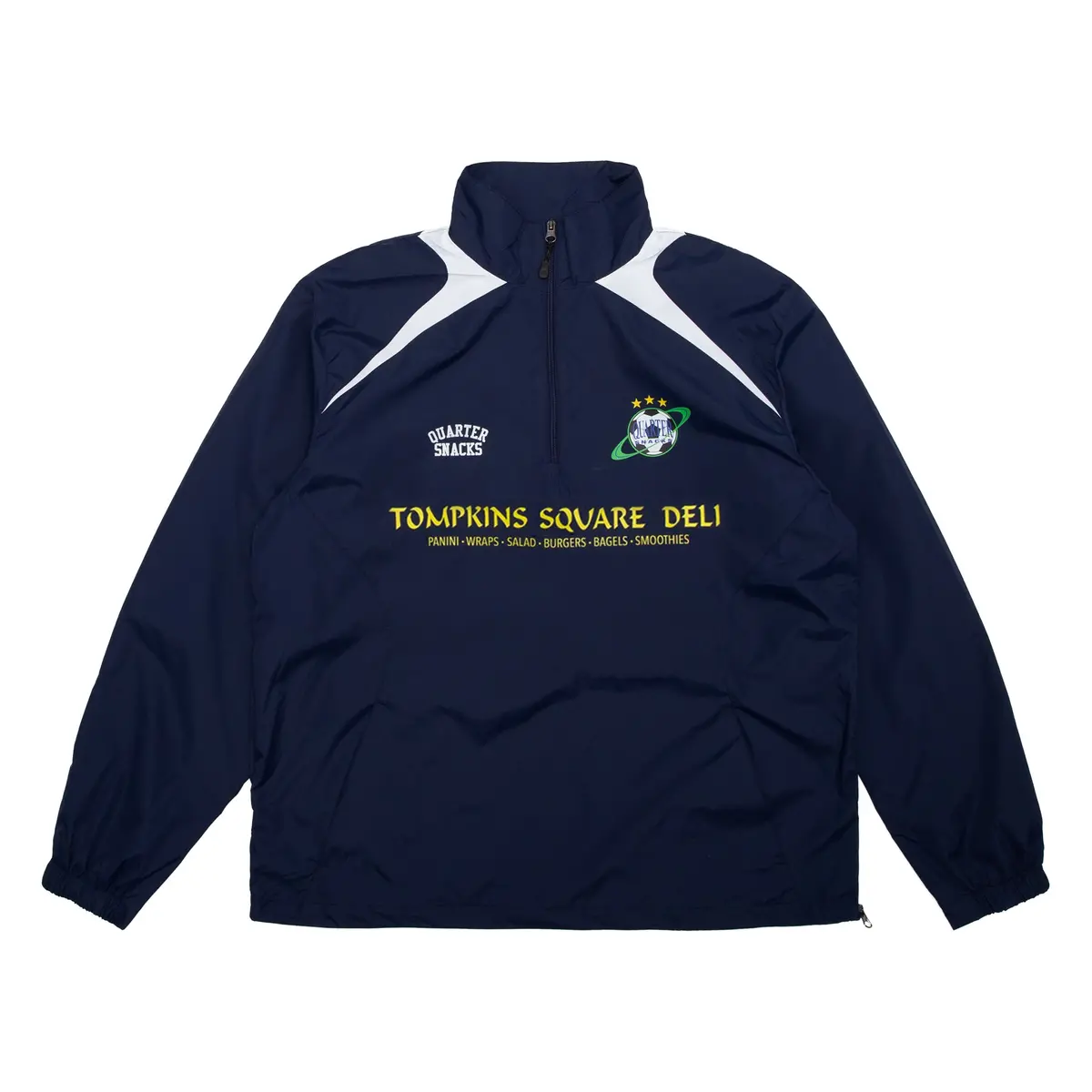 Quartersnacks Deli Squad Track Jacket Navy/White 1