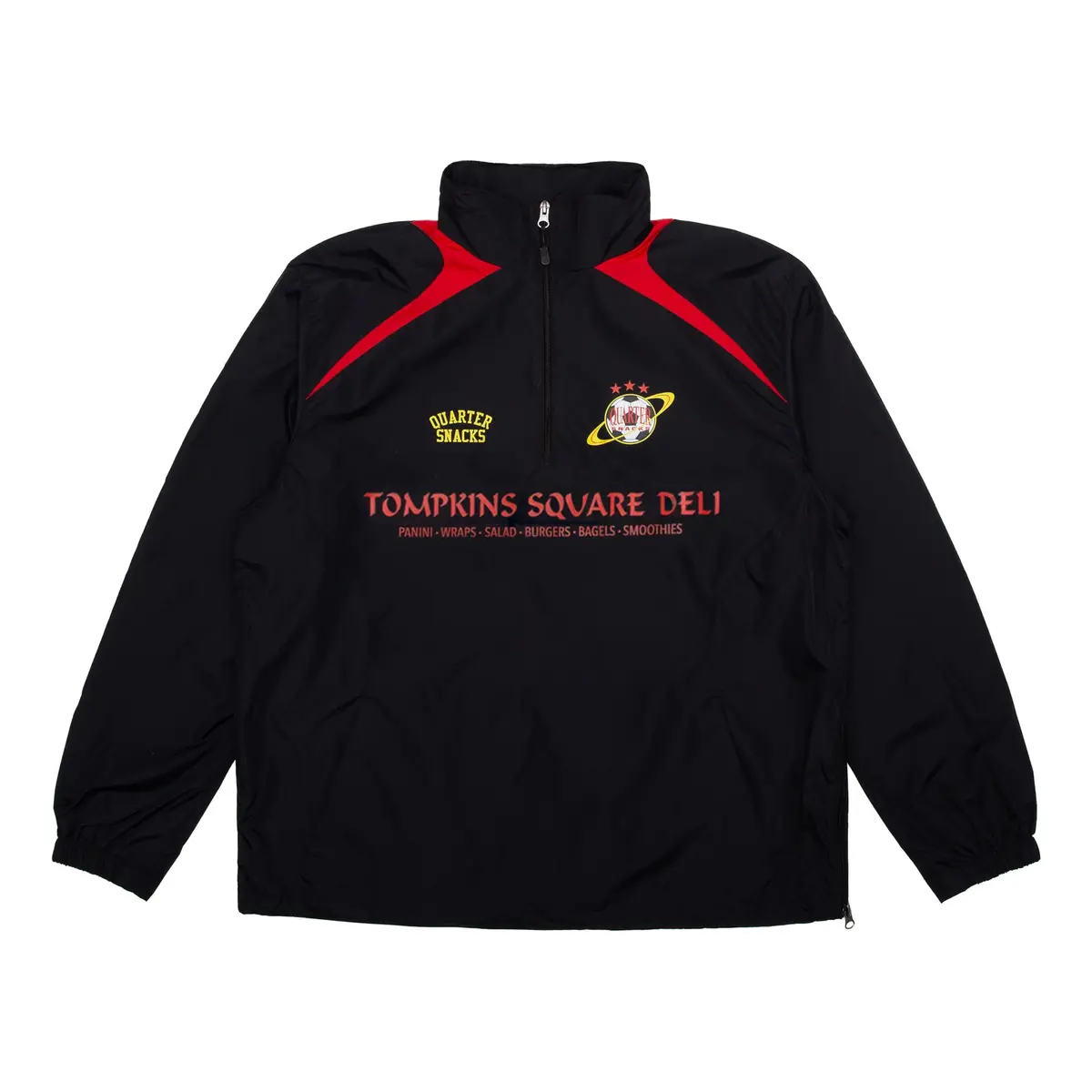 Quartersnacks Deli Squad Track Jacket Black/Red 1