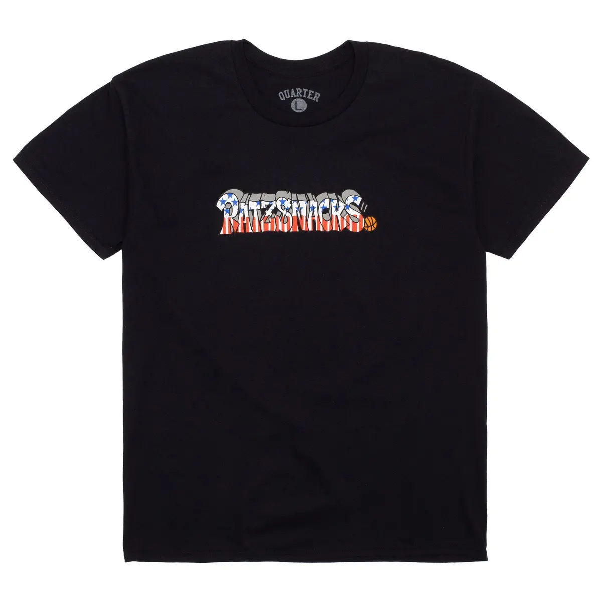 Quartersnacks X Rat Ratz Script Tee Black 1